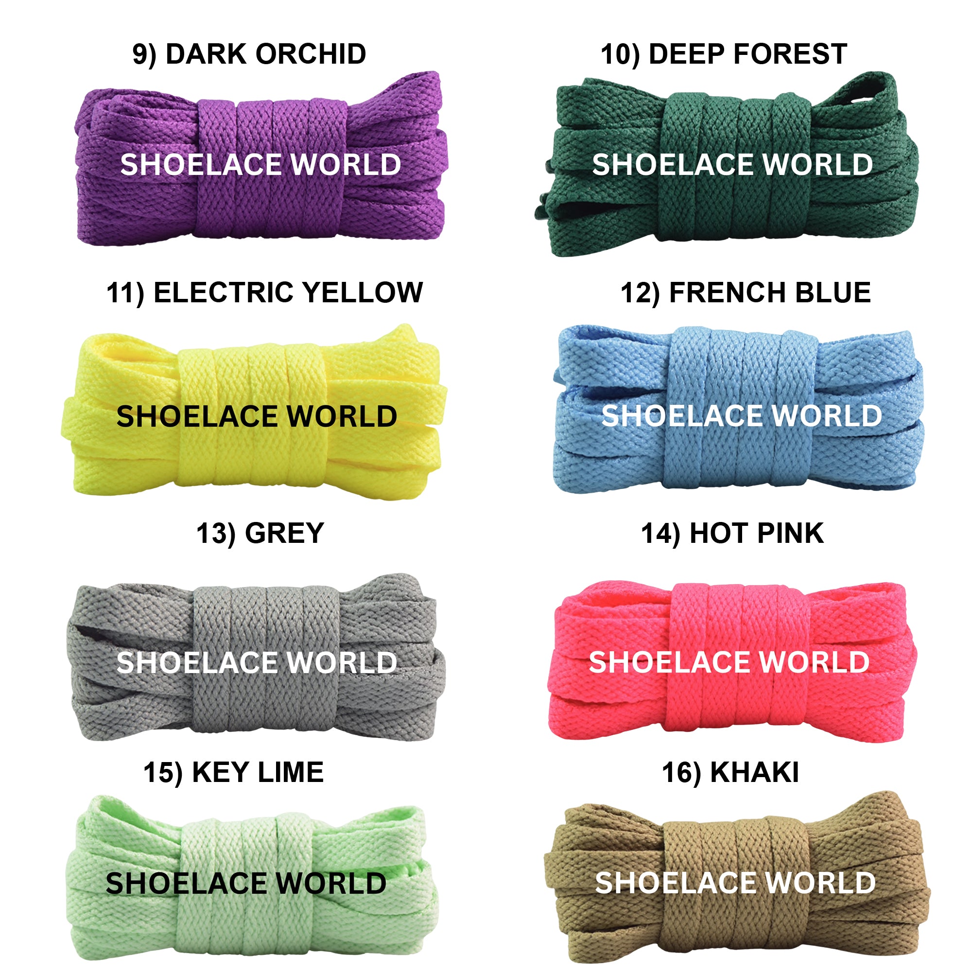 Slim Flat Shoelaces