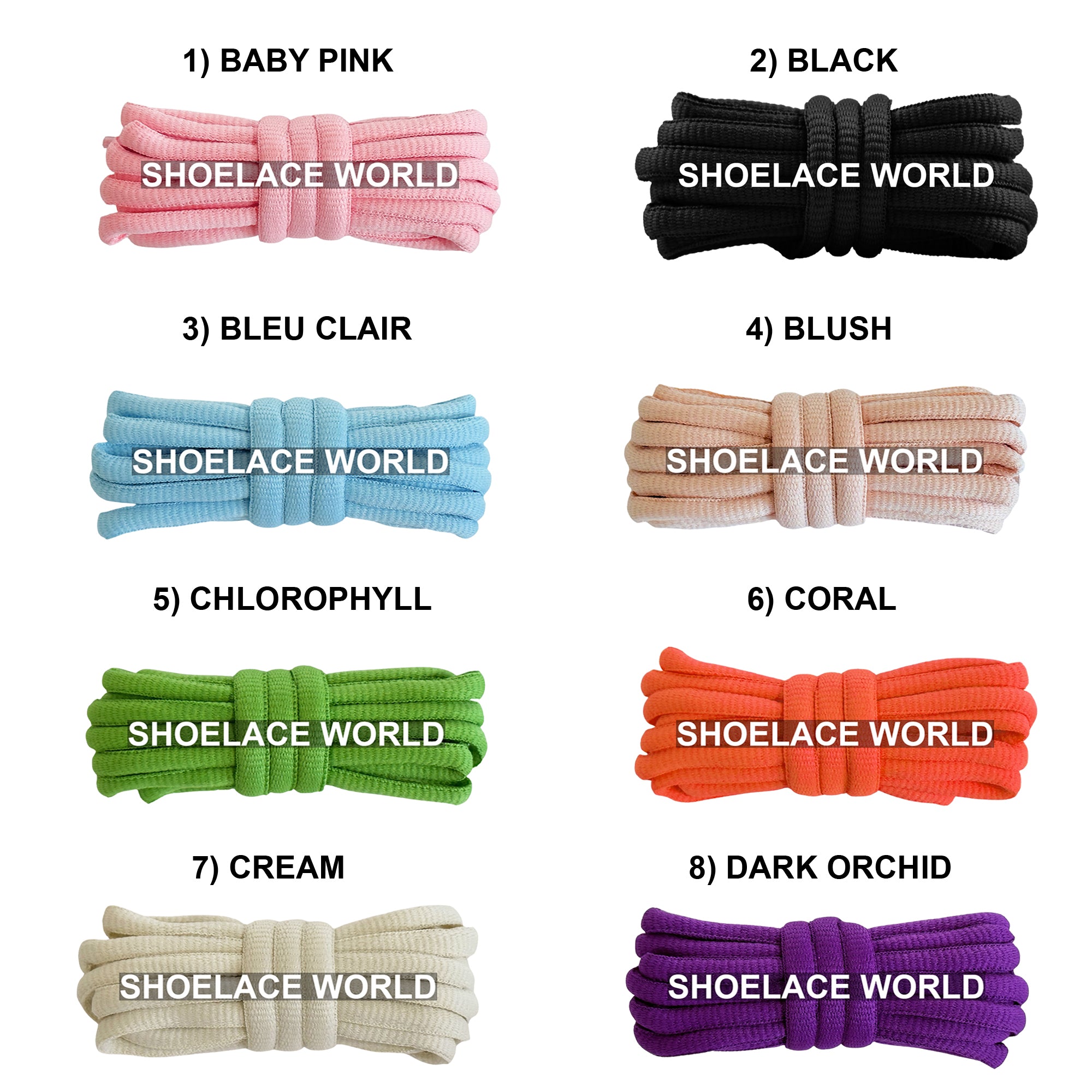 Slim Oval Shoelaces