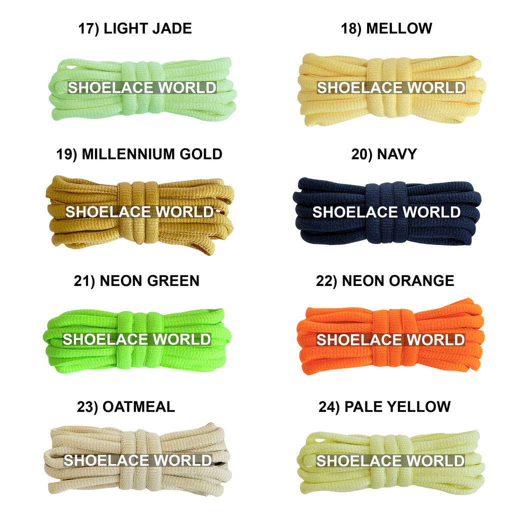 Slim Oval Shoelaces