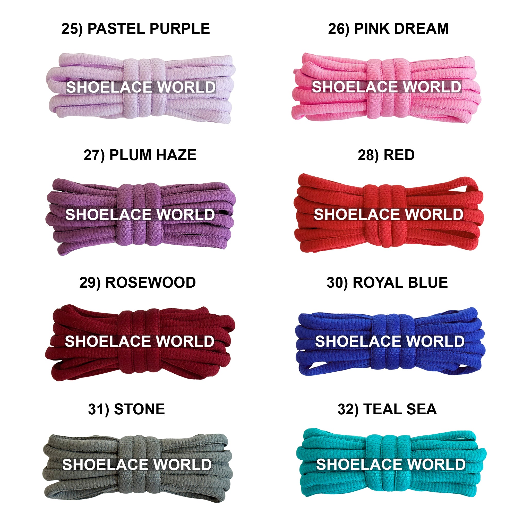 Slim Oval Shoelaces