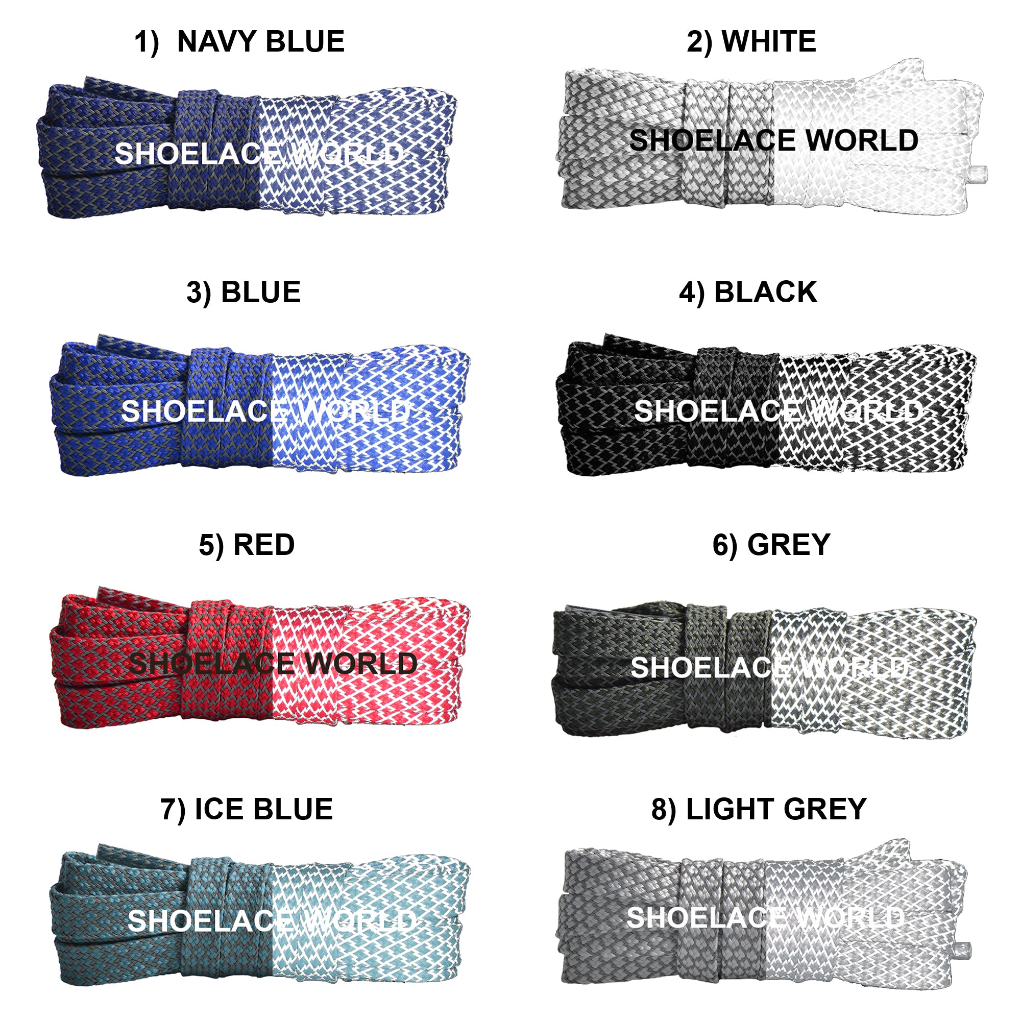 Flat Reflective Classic Shoelaces