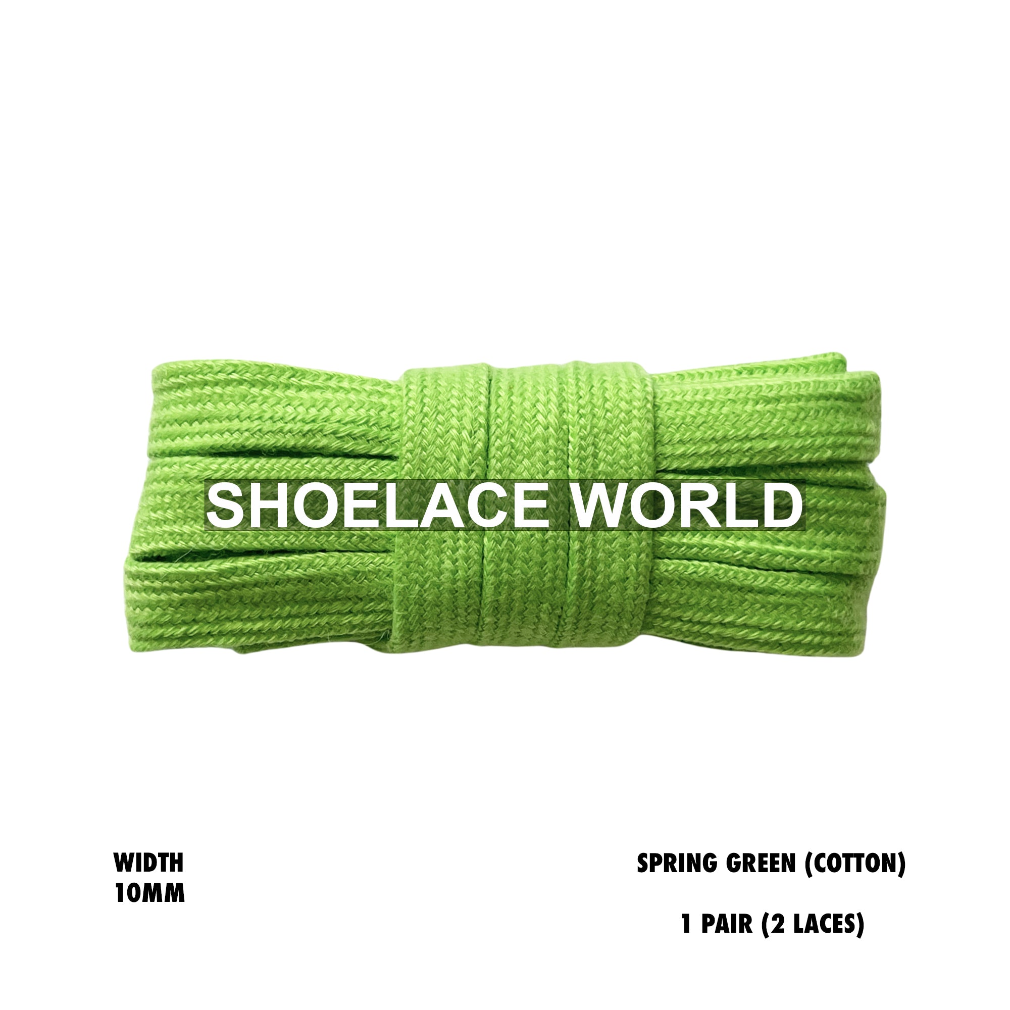 Wide Cotton Flat Shoelaces