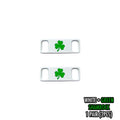 Shamrock Metal Lace Tags
