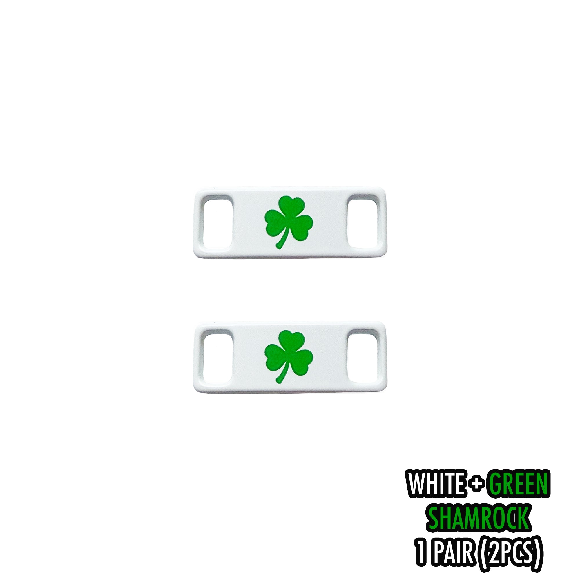 Shamrock Metal Lace Tags