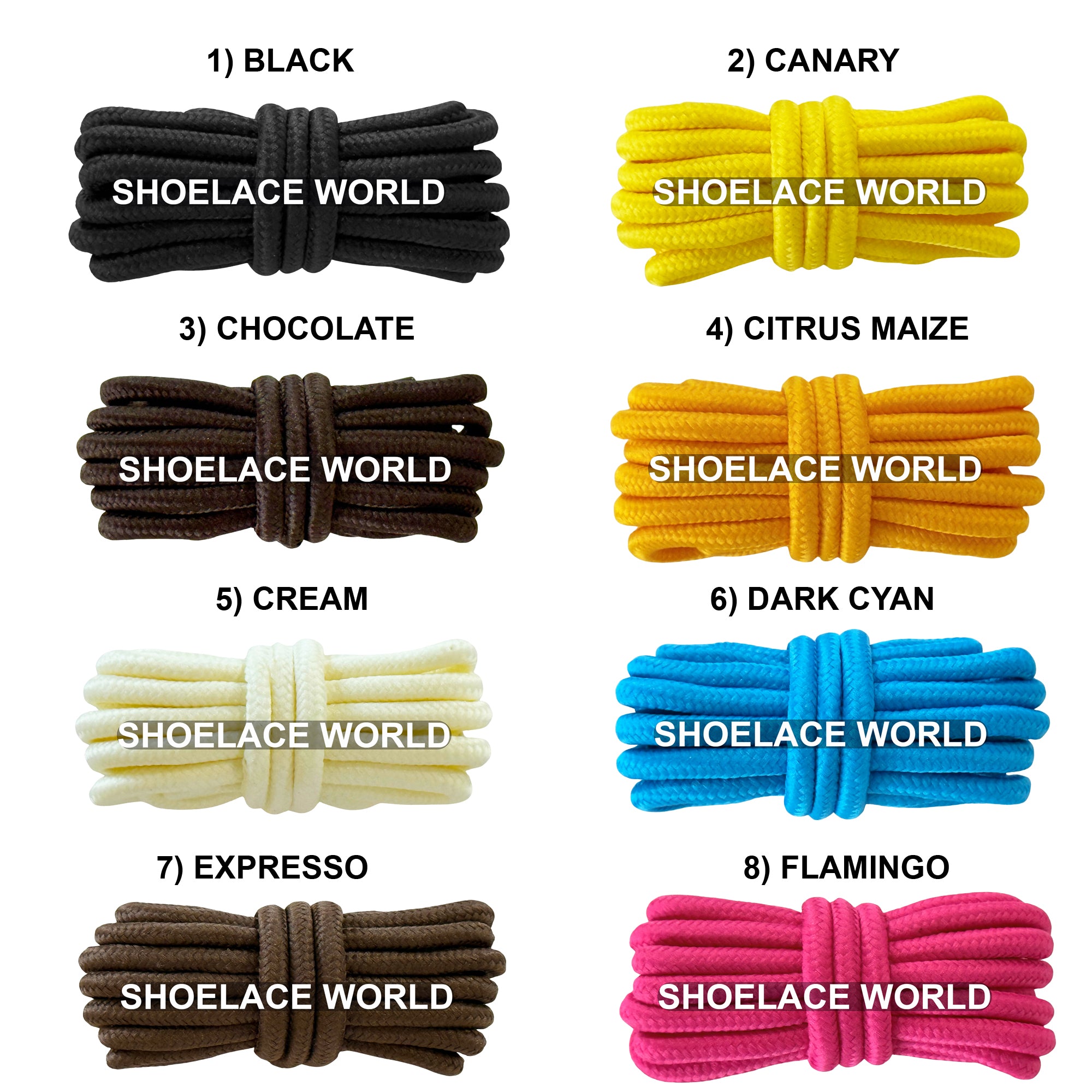 Thick Classic Round Shoelaces