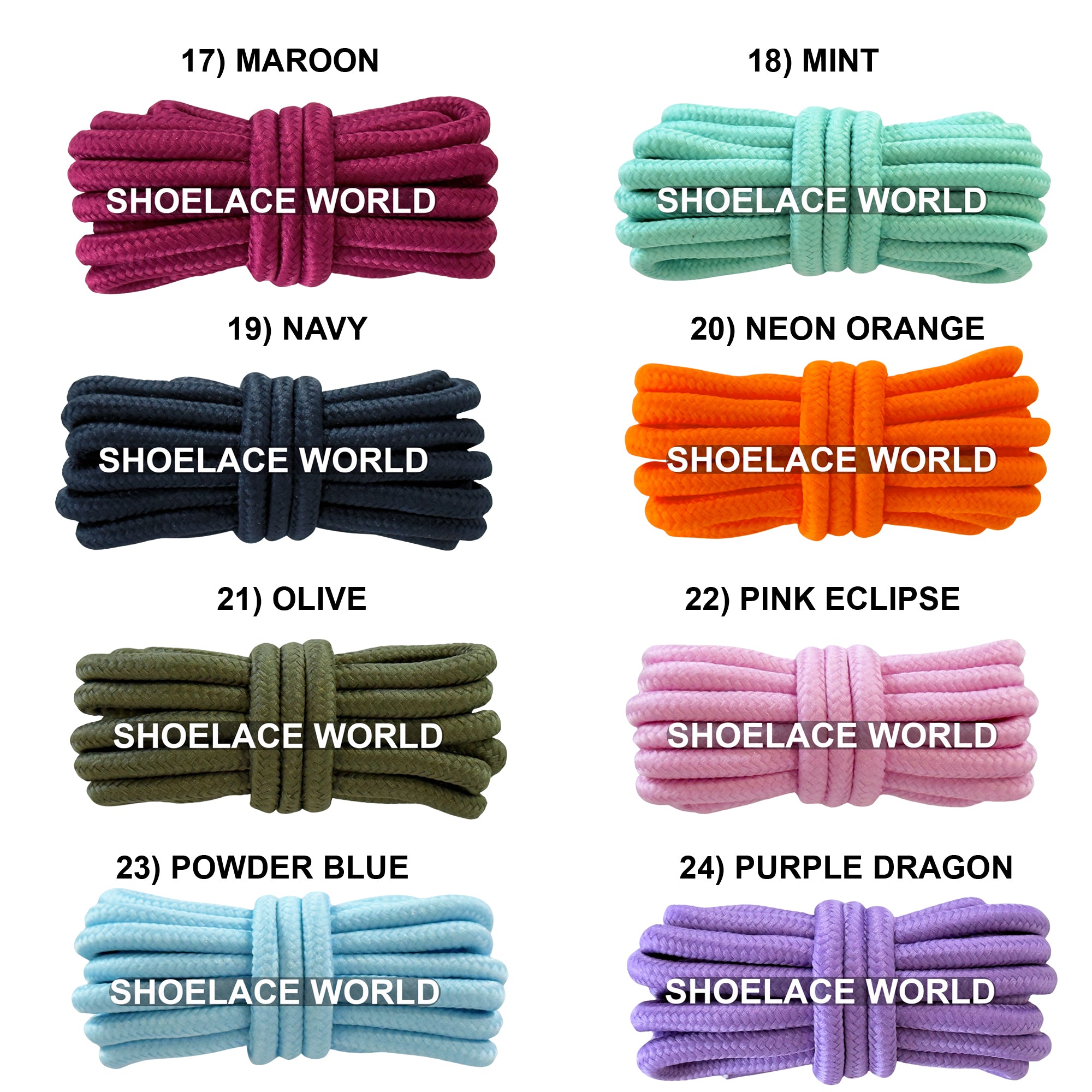 Thick Classic Round Shoelaces