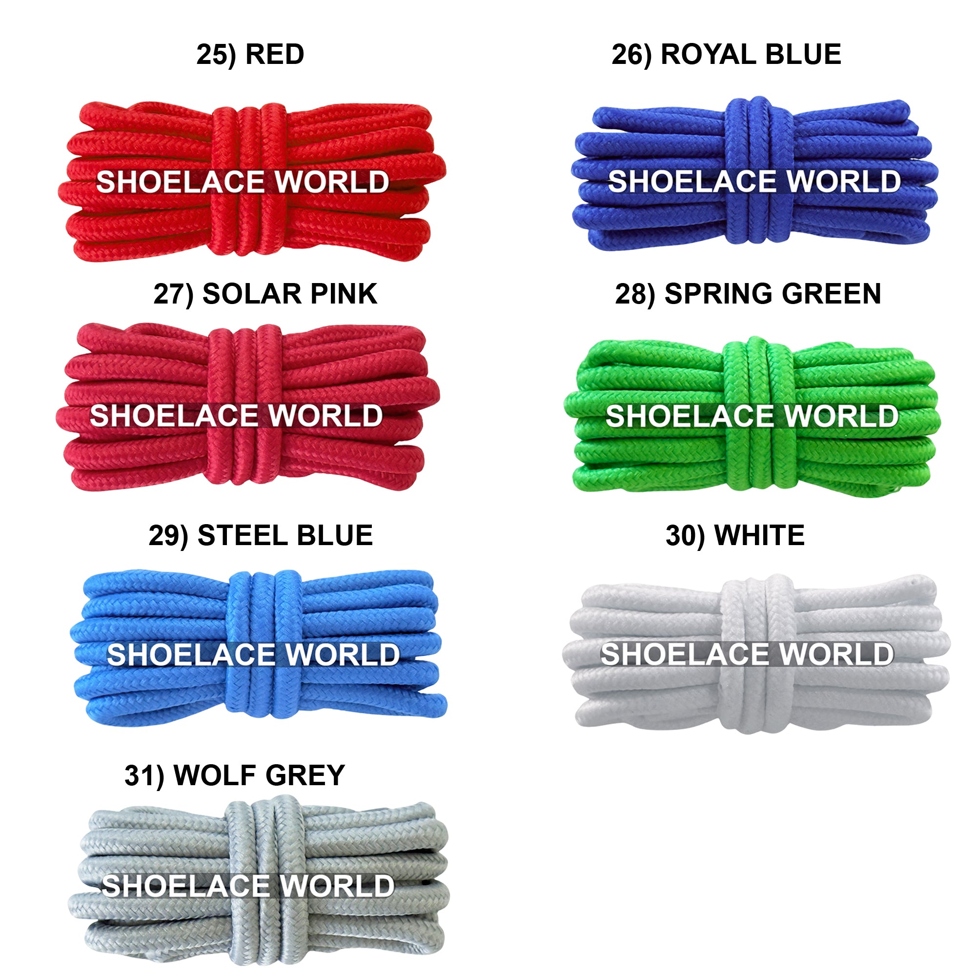 Thick Classic Round Shoelaces