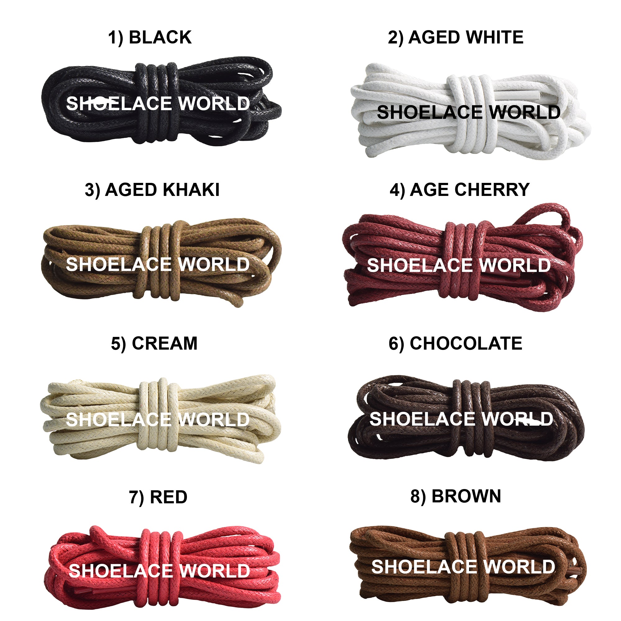 Wax Thin Rope Shoelaces