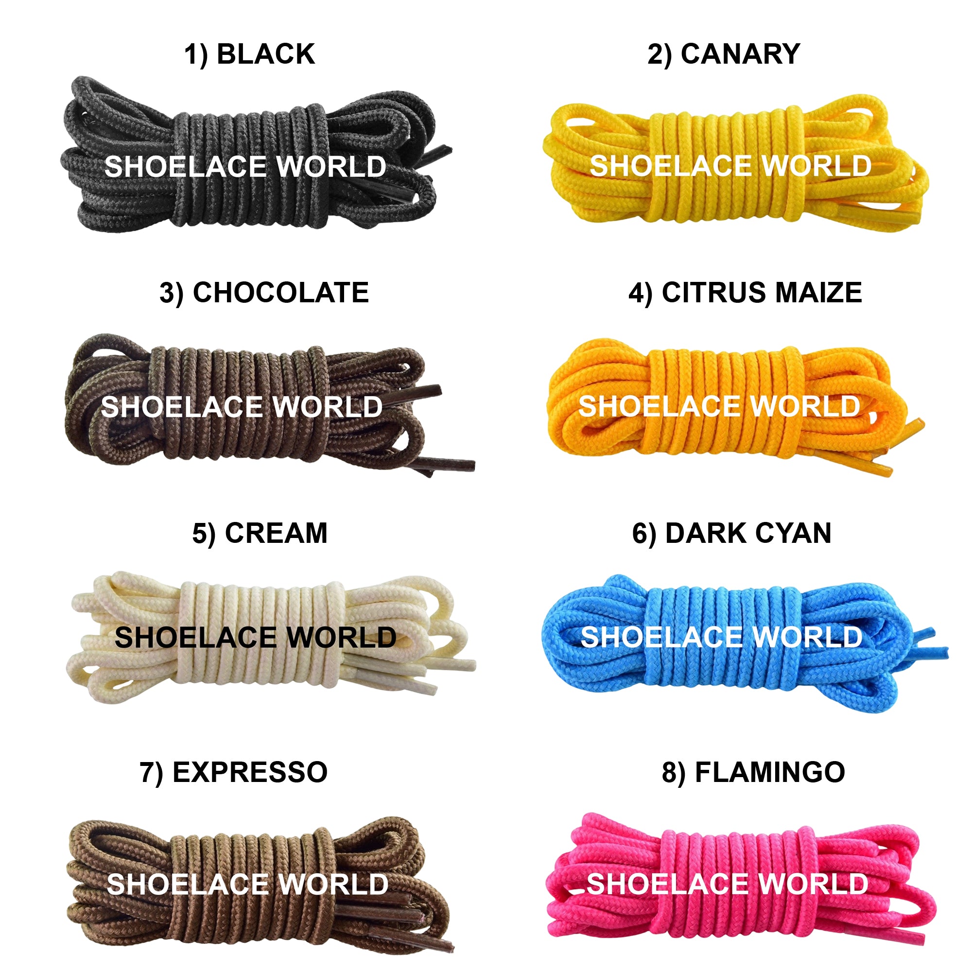 Thin Classic Round Shoelaces