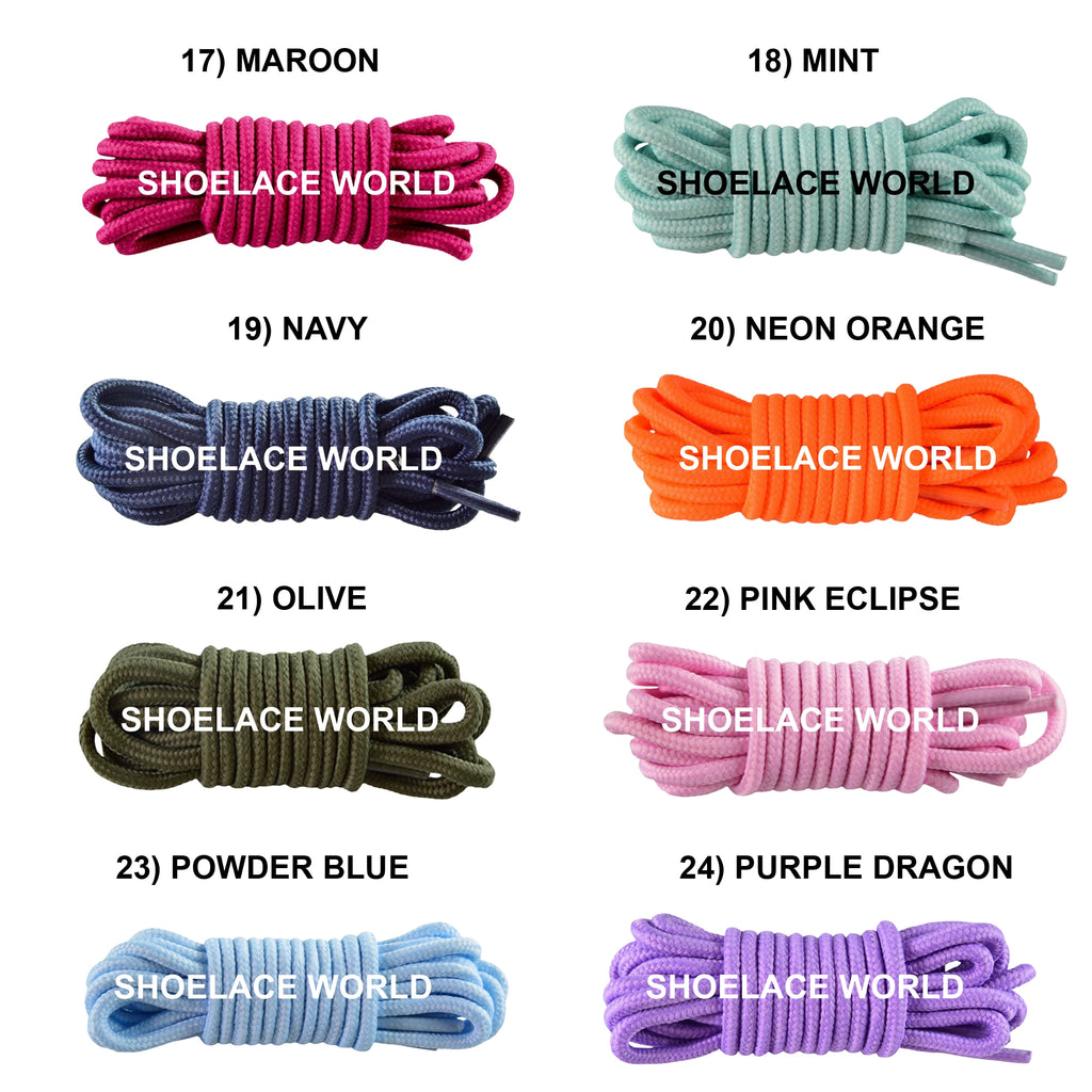 Thin Classic Round Shoelaces