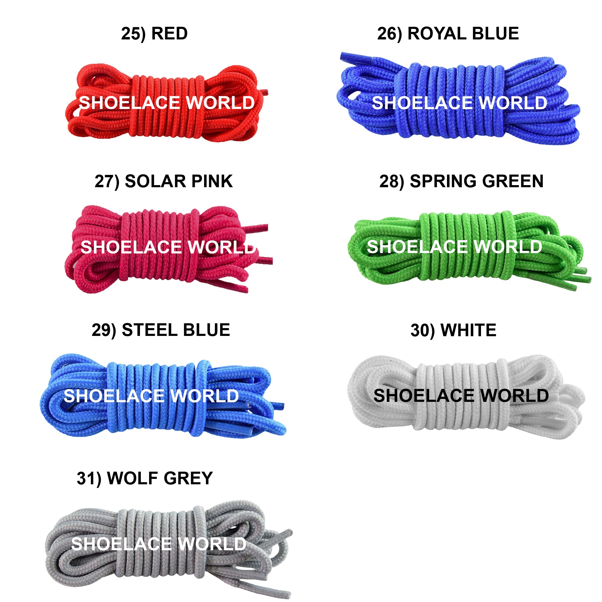 Thin Classic Round Shoelaces