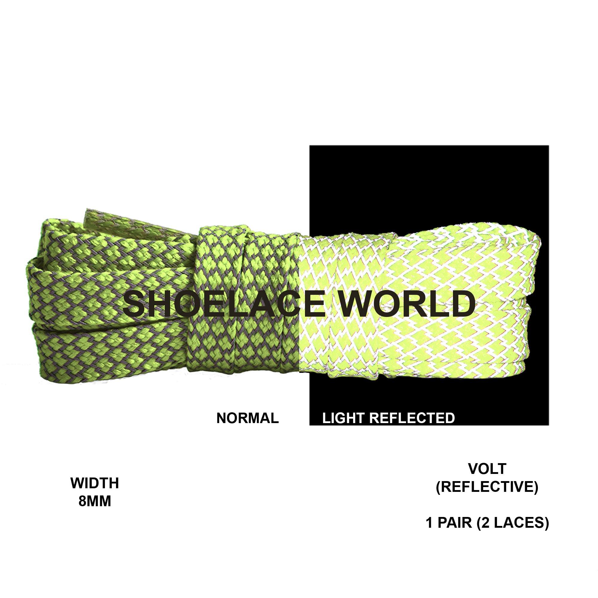 Flat Reflective Classic Shoelaces