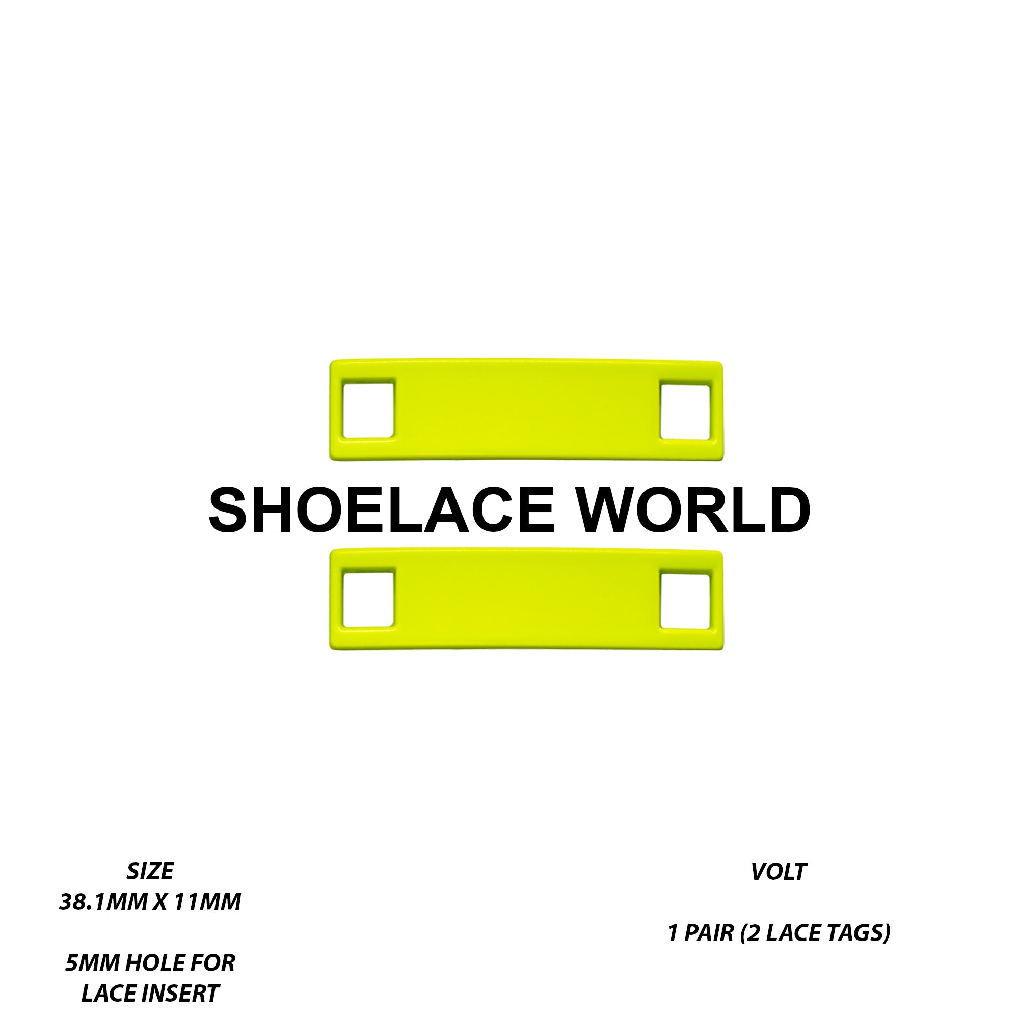 Metal Shoelace 1.5 Lace Tags