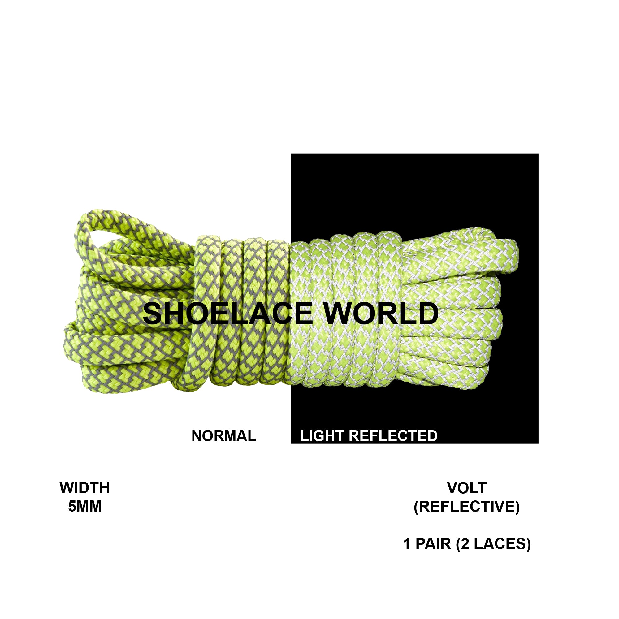 Rope Classic Reflective Shoelaces