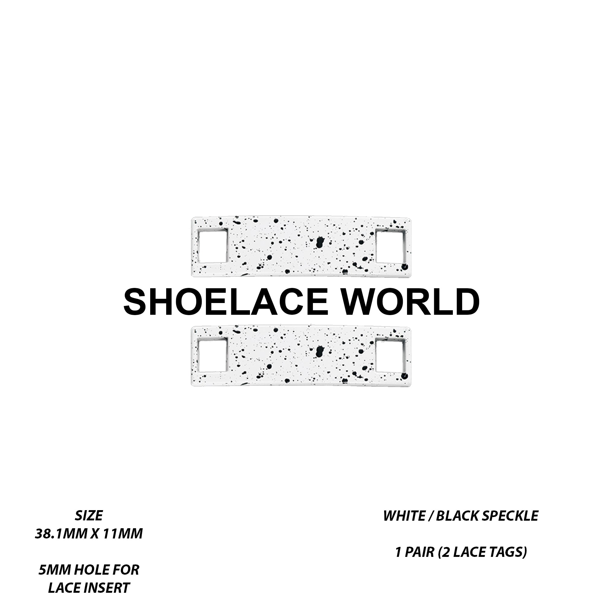 Metal Shoelace 1.5 Lace Tags