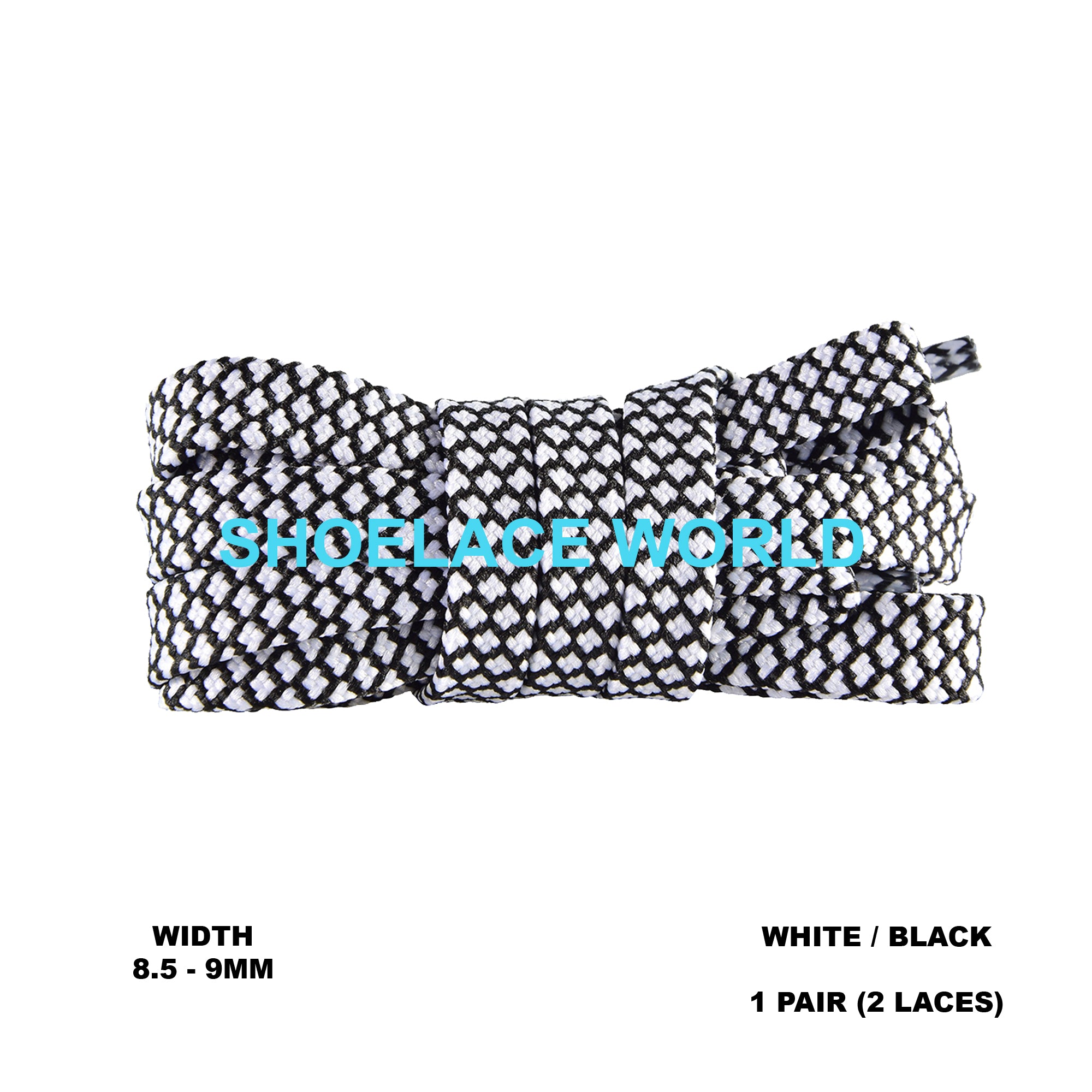 Flat Dual Tone Pattern Shoelaces