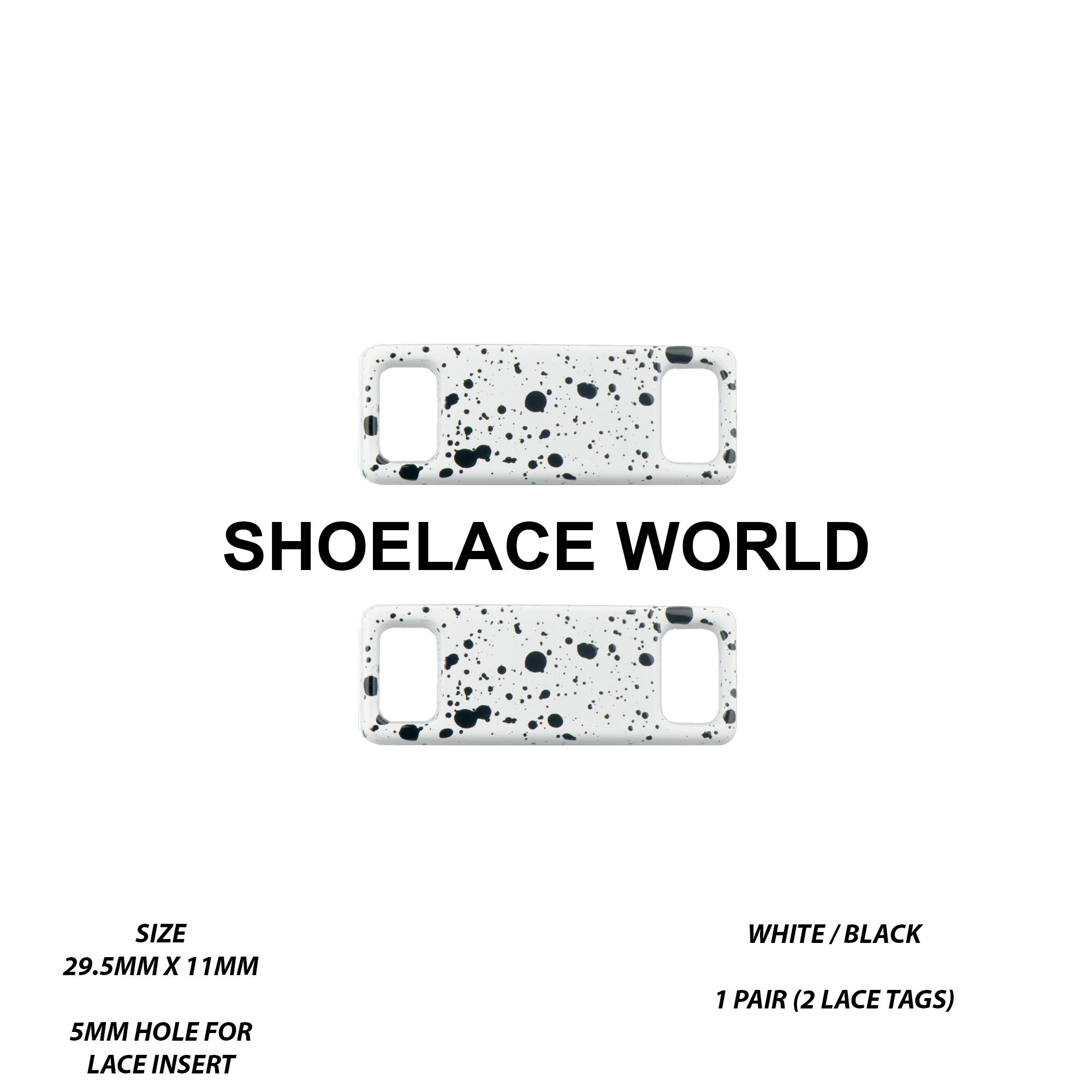 Metal Shoelace 1.25  Lace Tags