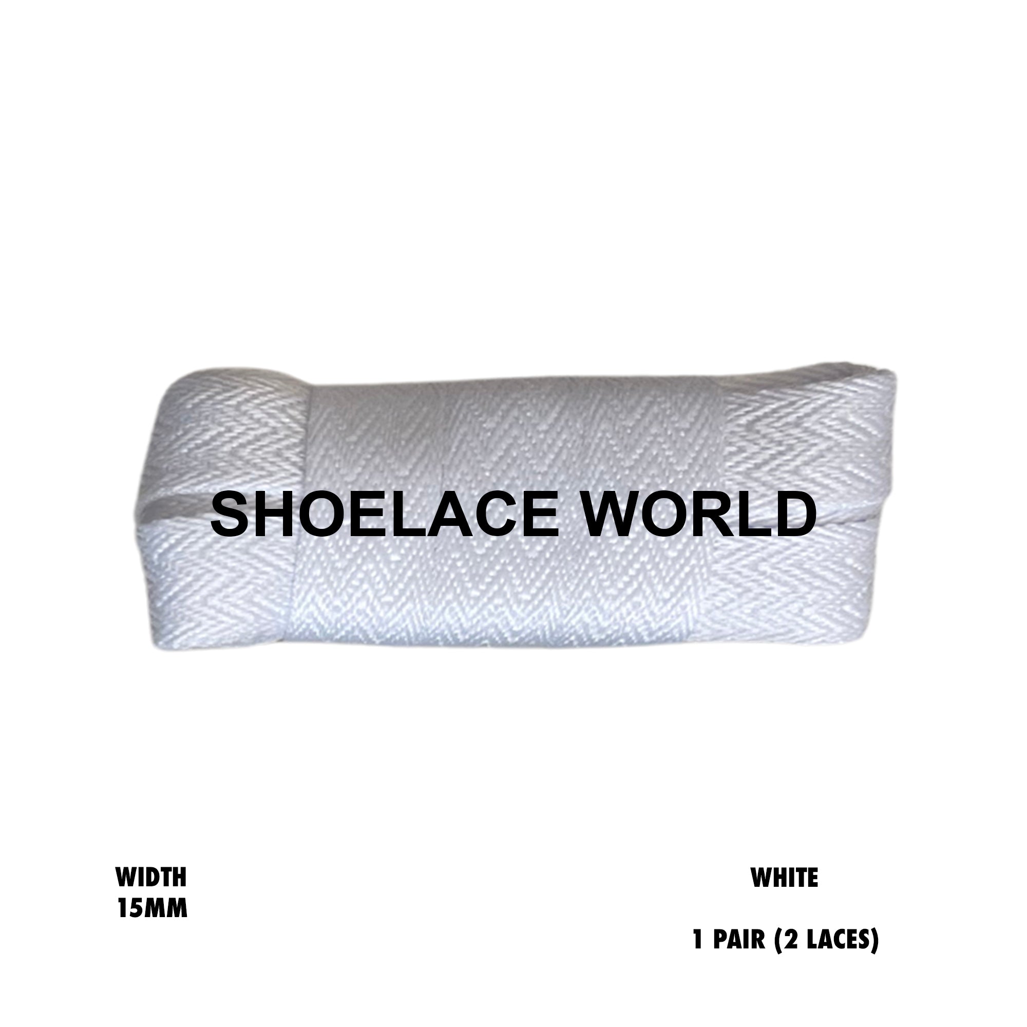 Flat W-Threaded Pattern Shoelaces