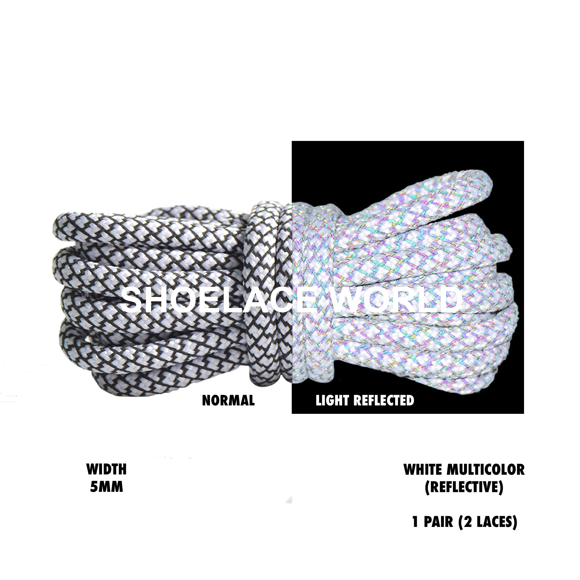 Reflective Rope Shoelaces