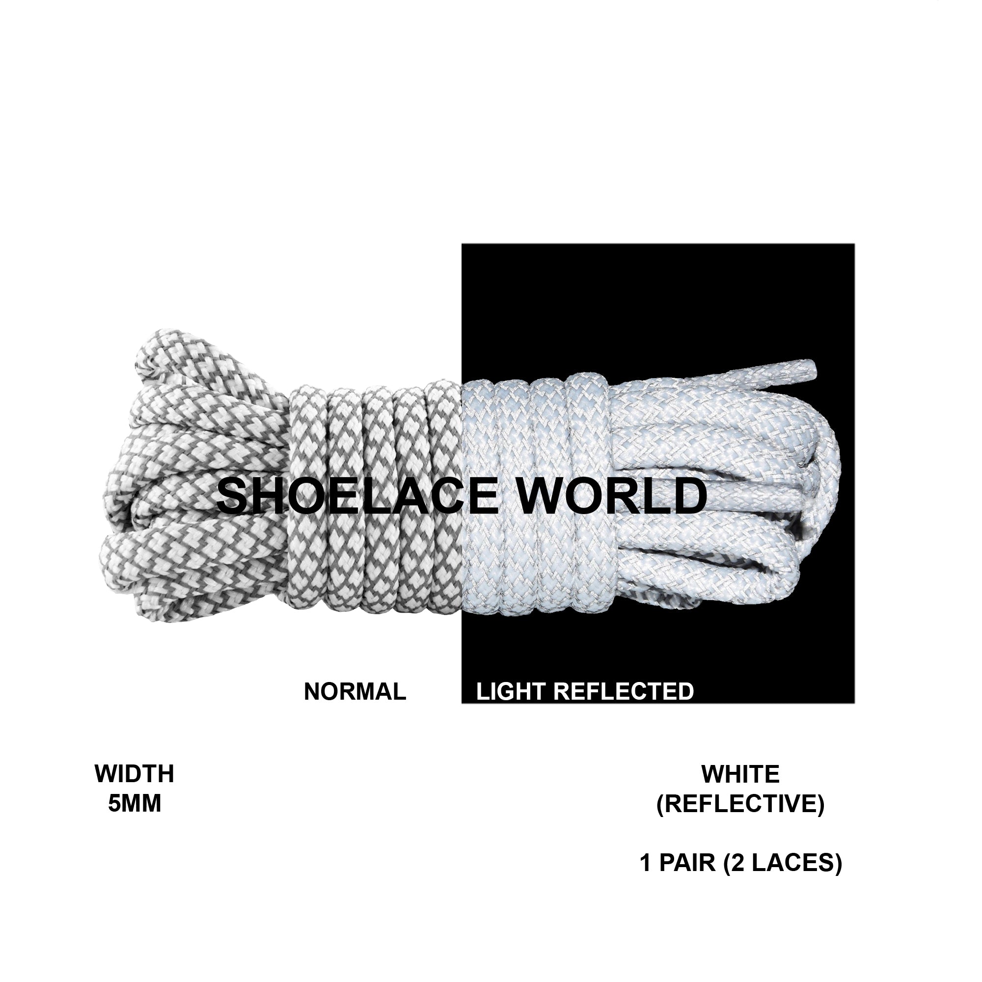 Rope Classic Reflective Shoelaces
