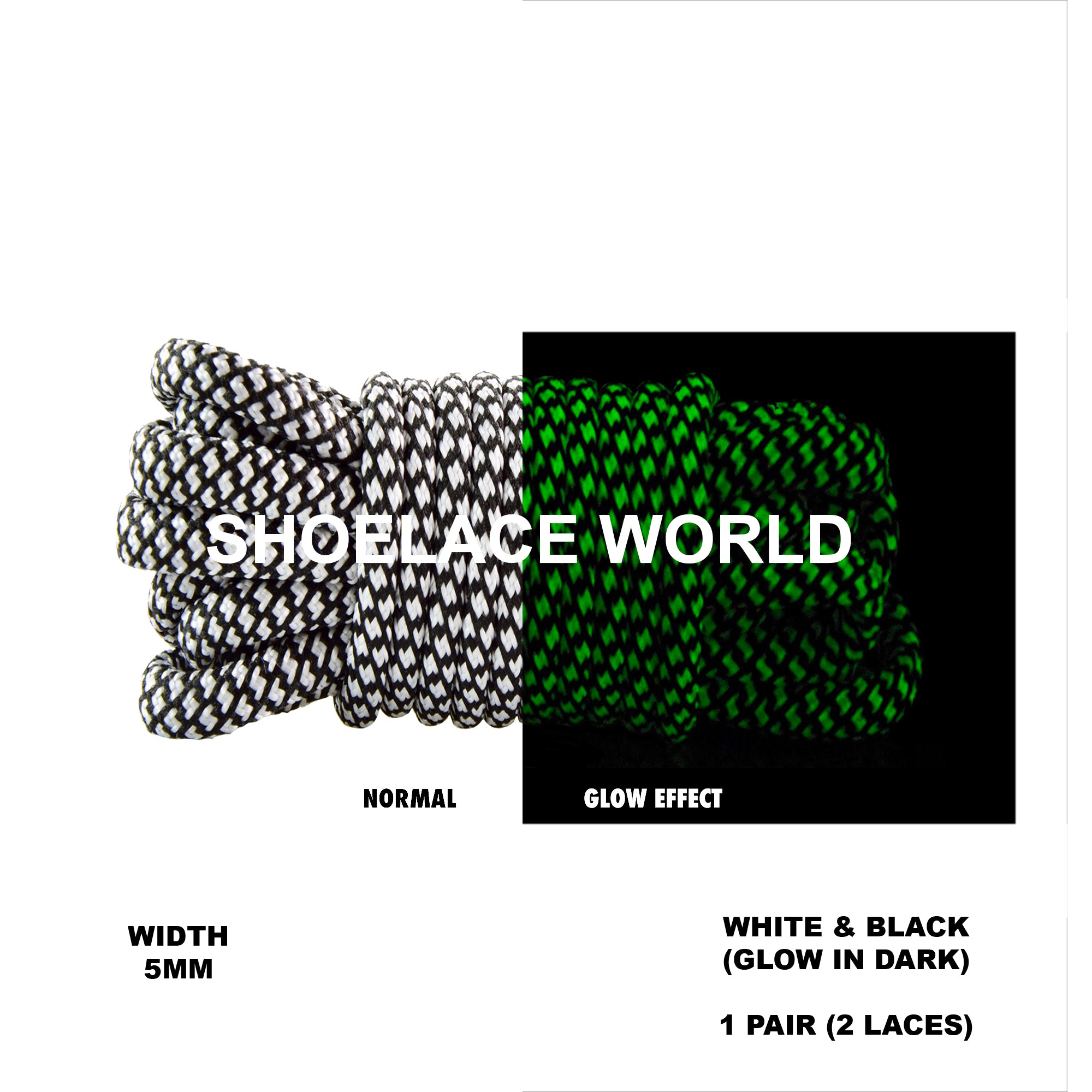 Rope Dual Tone Pattern Shoelaces