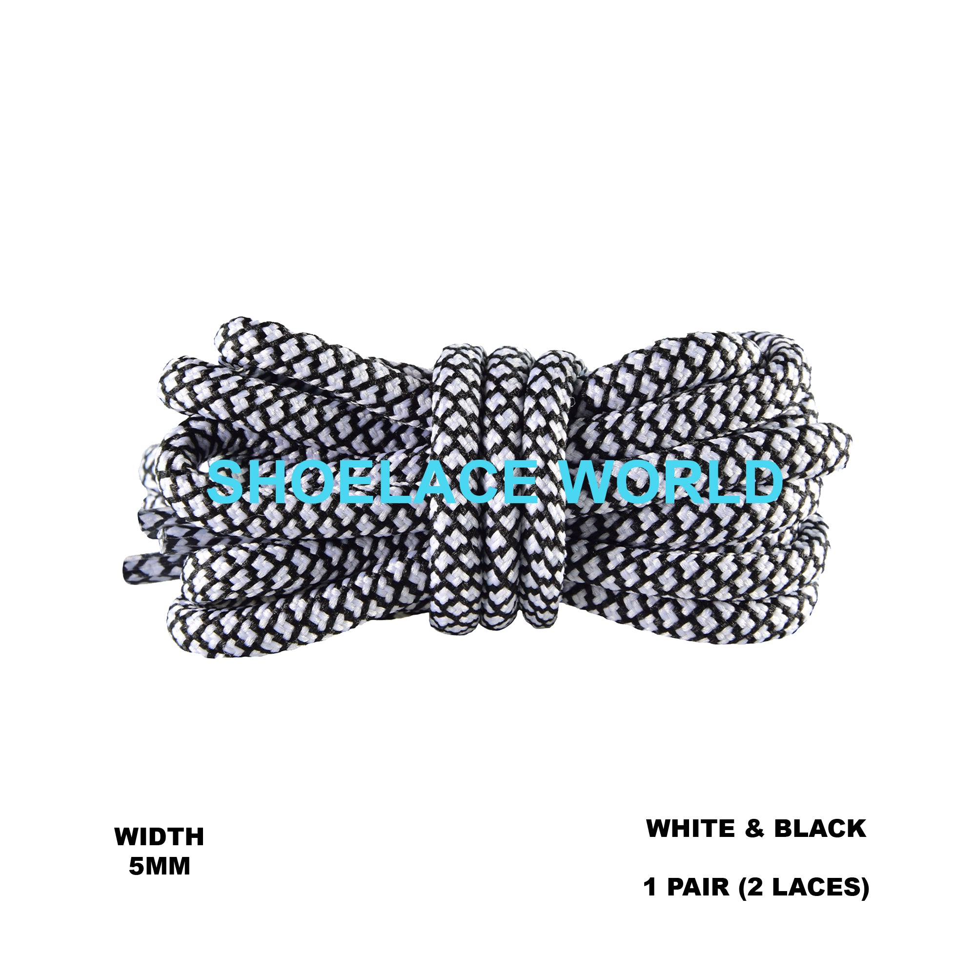 Rope Dual Tone Pattern Shoelaces