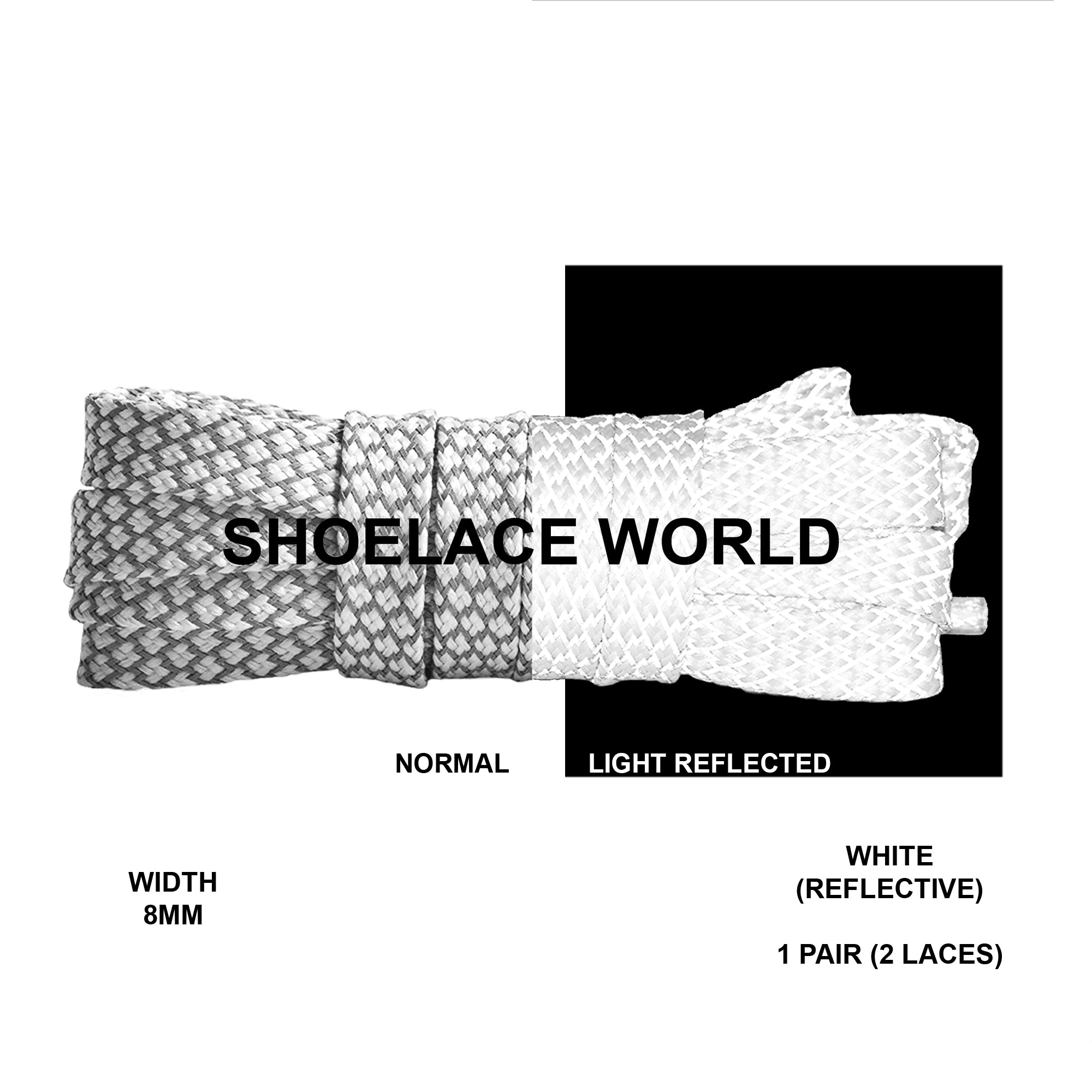 Flat Reflective Classic Shoelaces