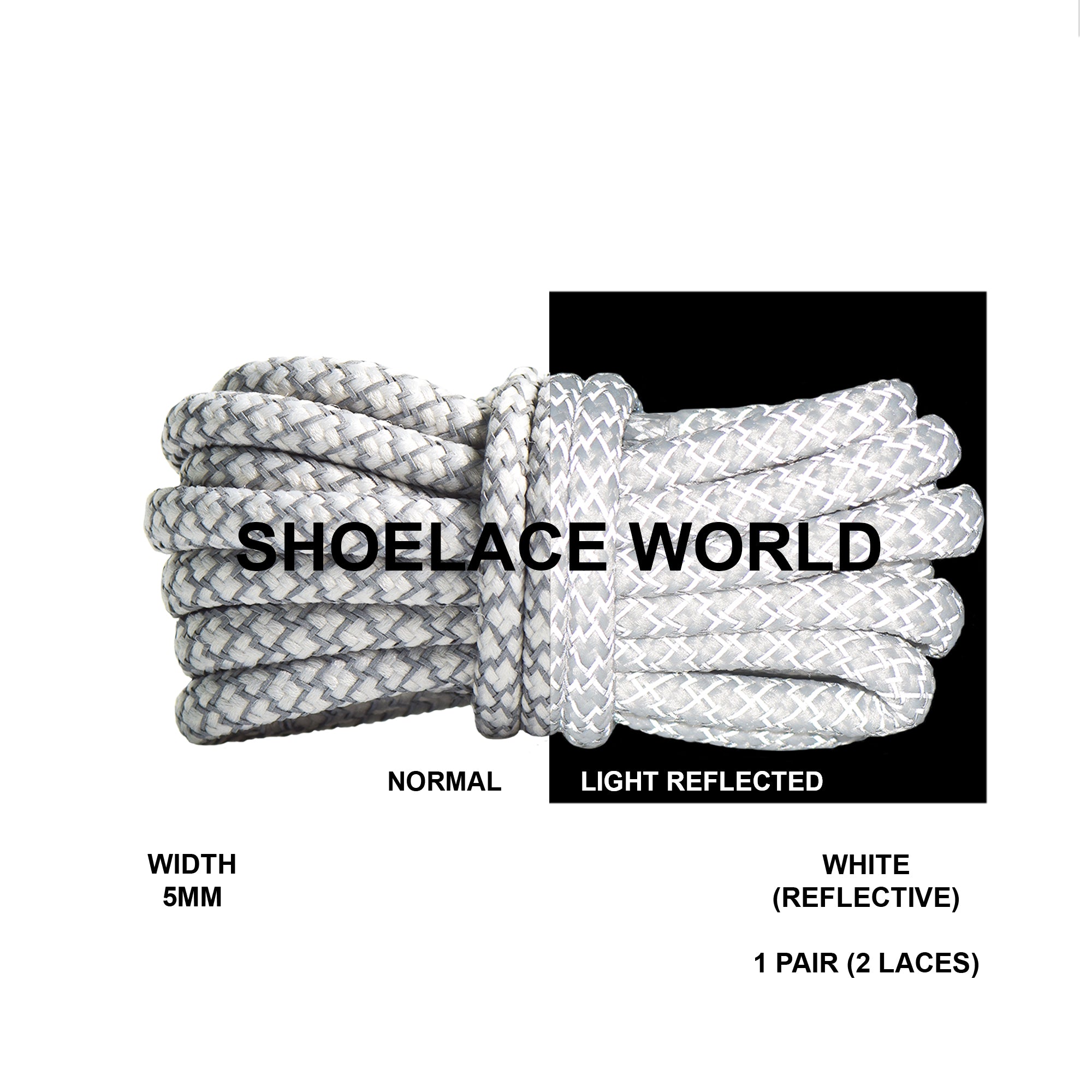 Reflective Rope Shoelaces