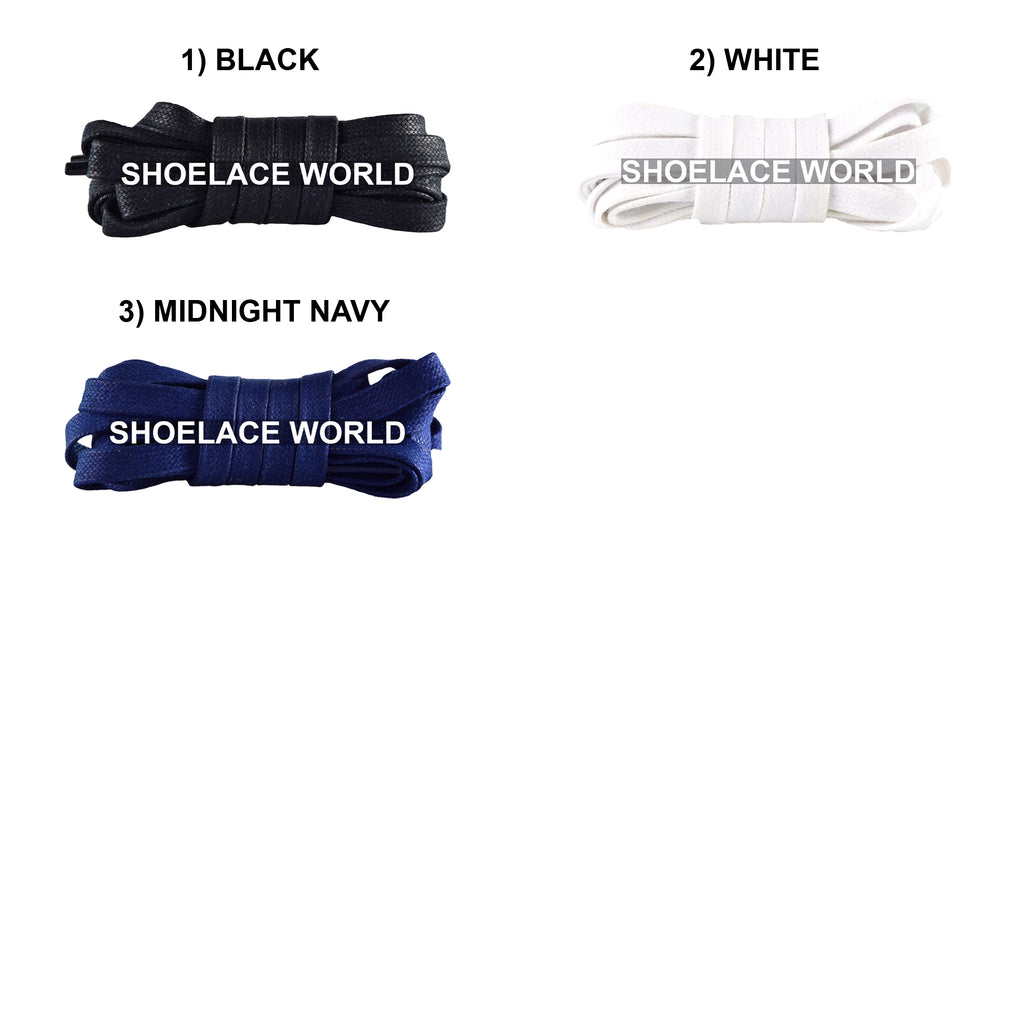 Wax Premium Flat Shoelaces