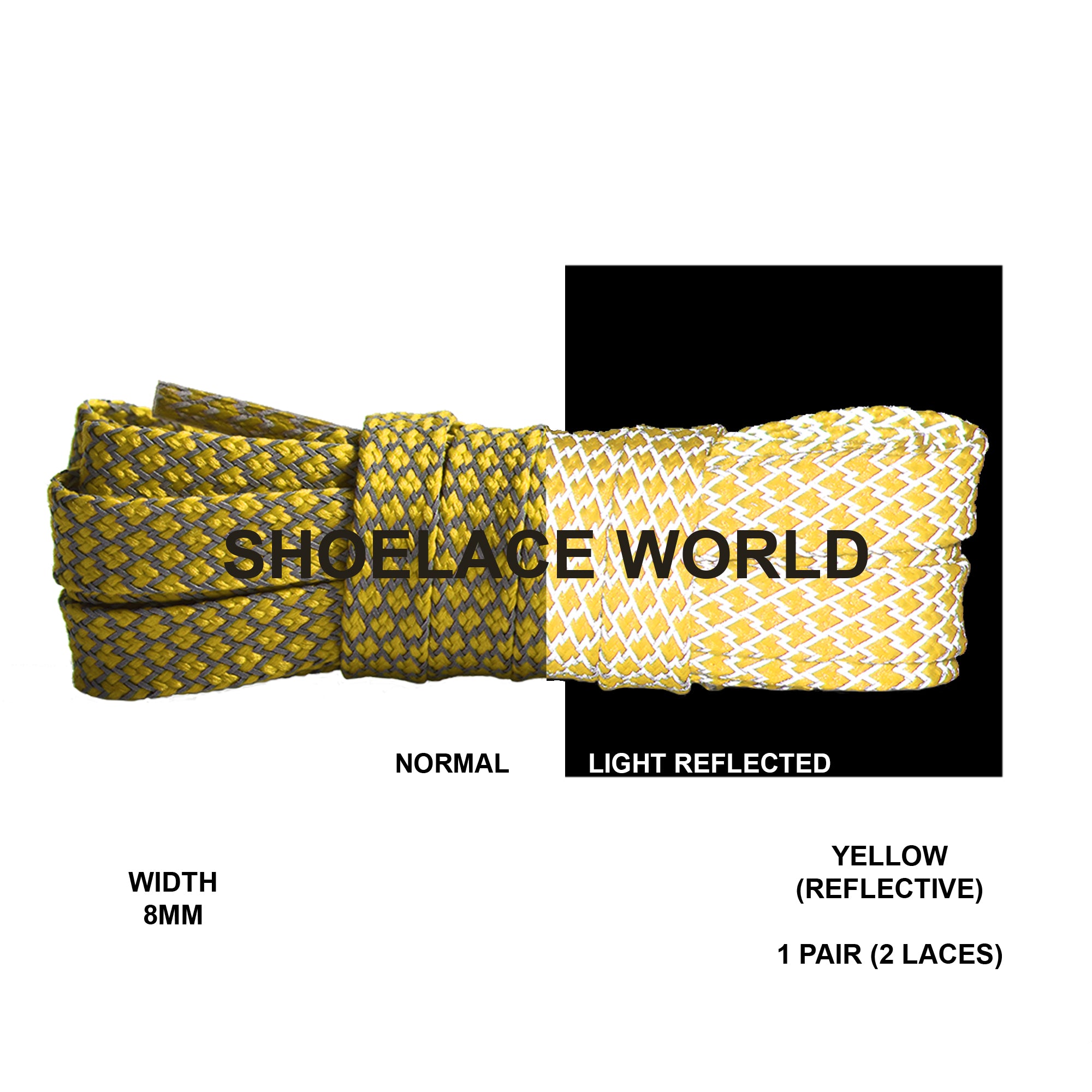 Flat Reflective Classic Shoelaces