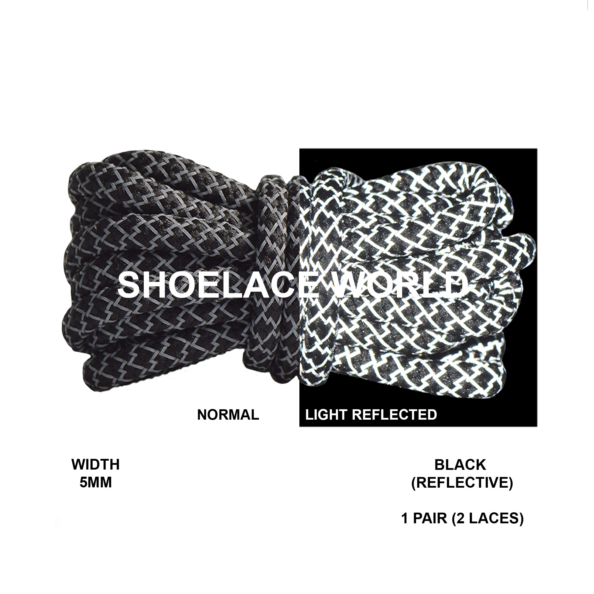 Reflective Rope Shoelaces