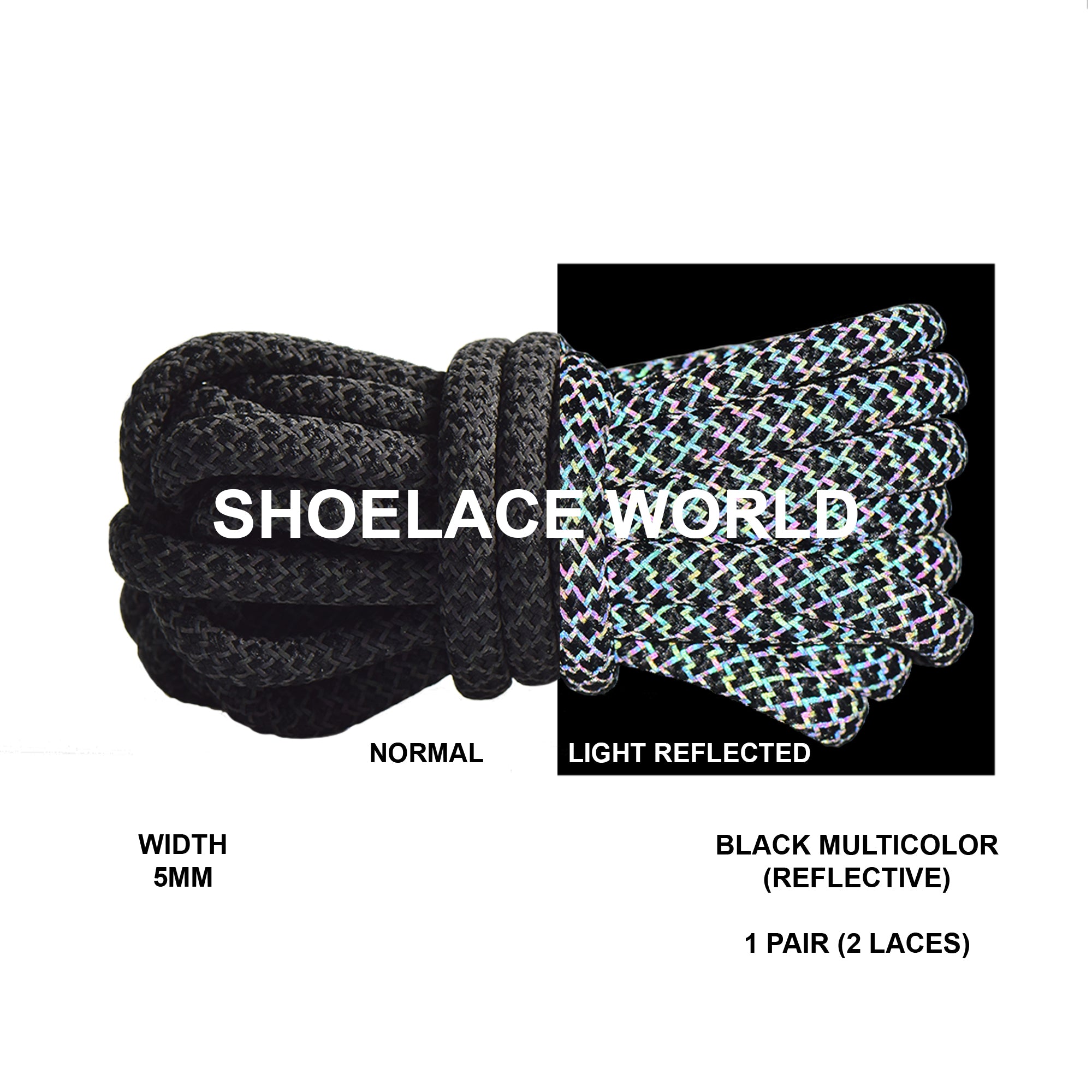 Reflective Rope Shoelaces