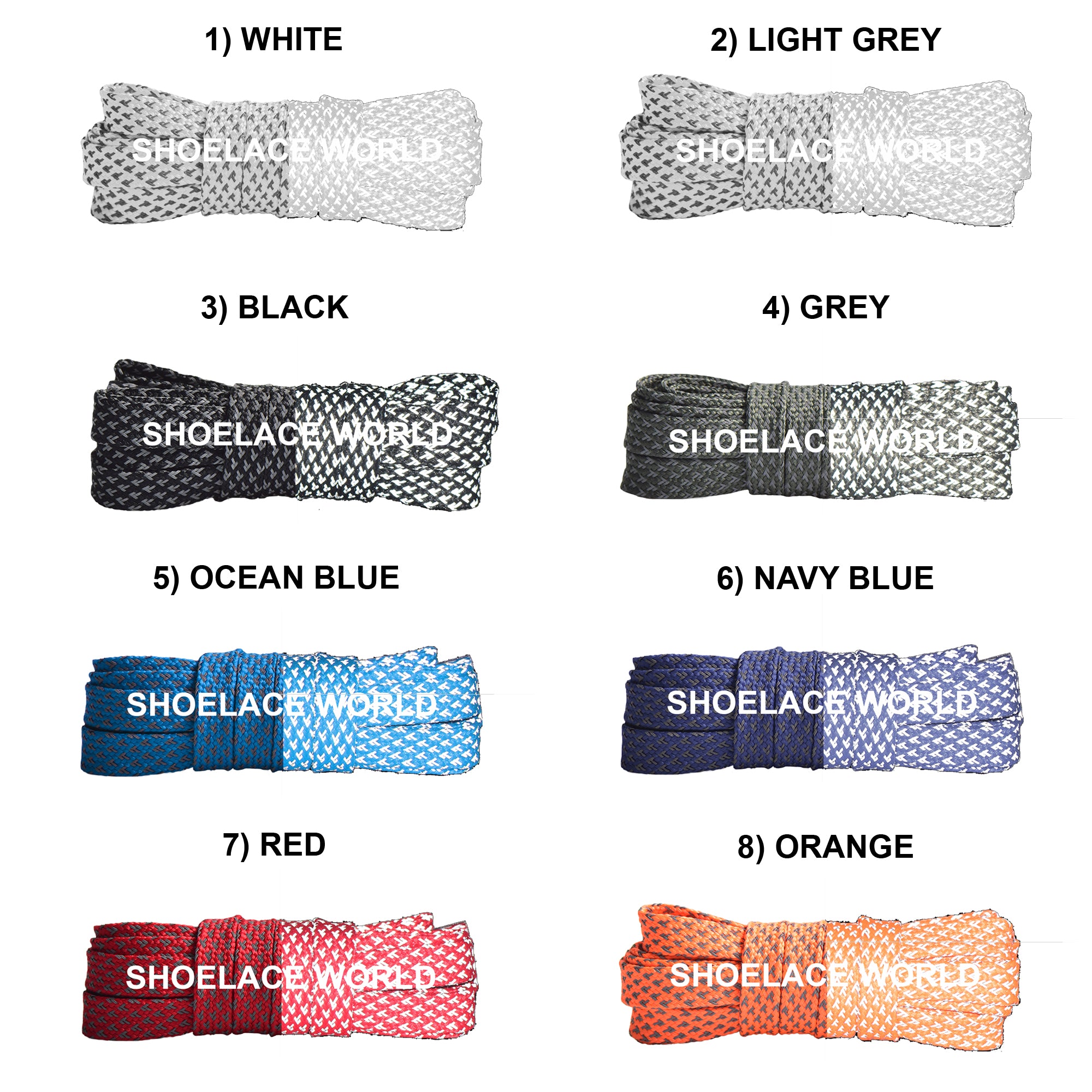 Flat Reflective v2 Shoelaces