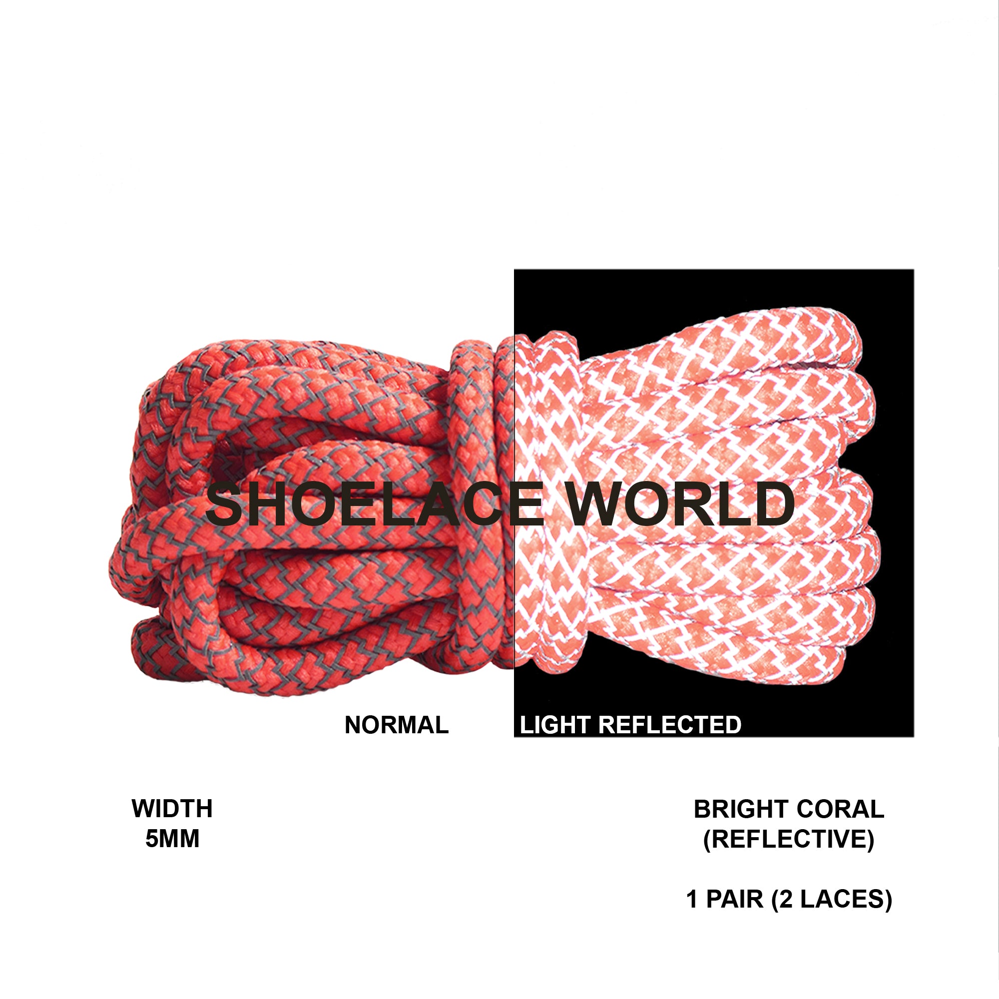 Reflective Rope Shoelaces