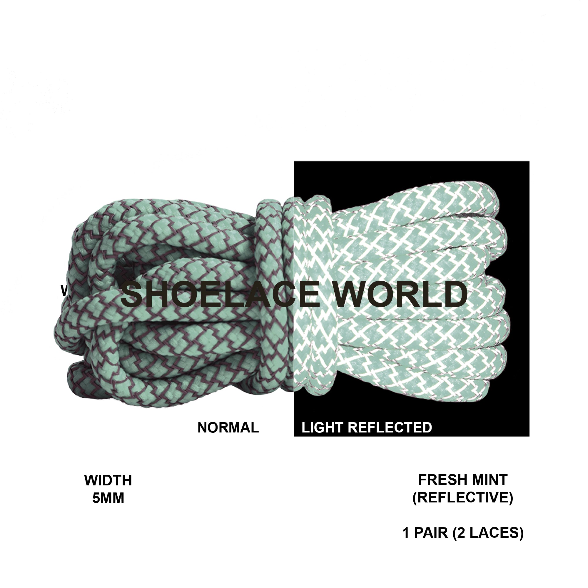 Reflective Rope Shoelaces