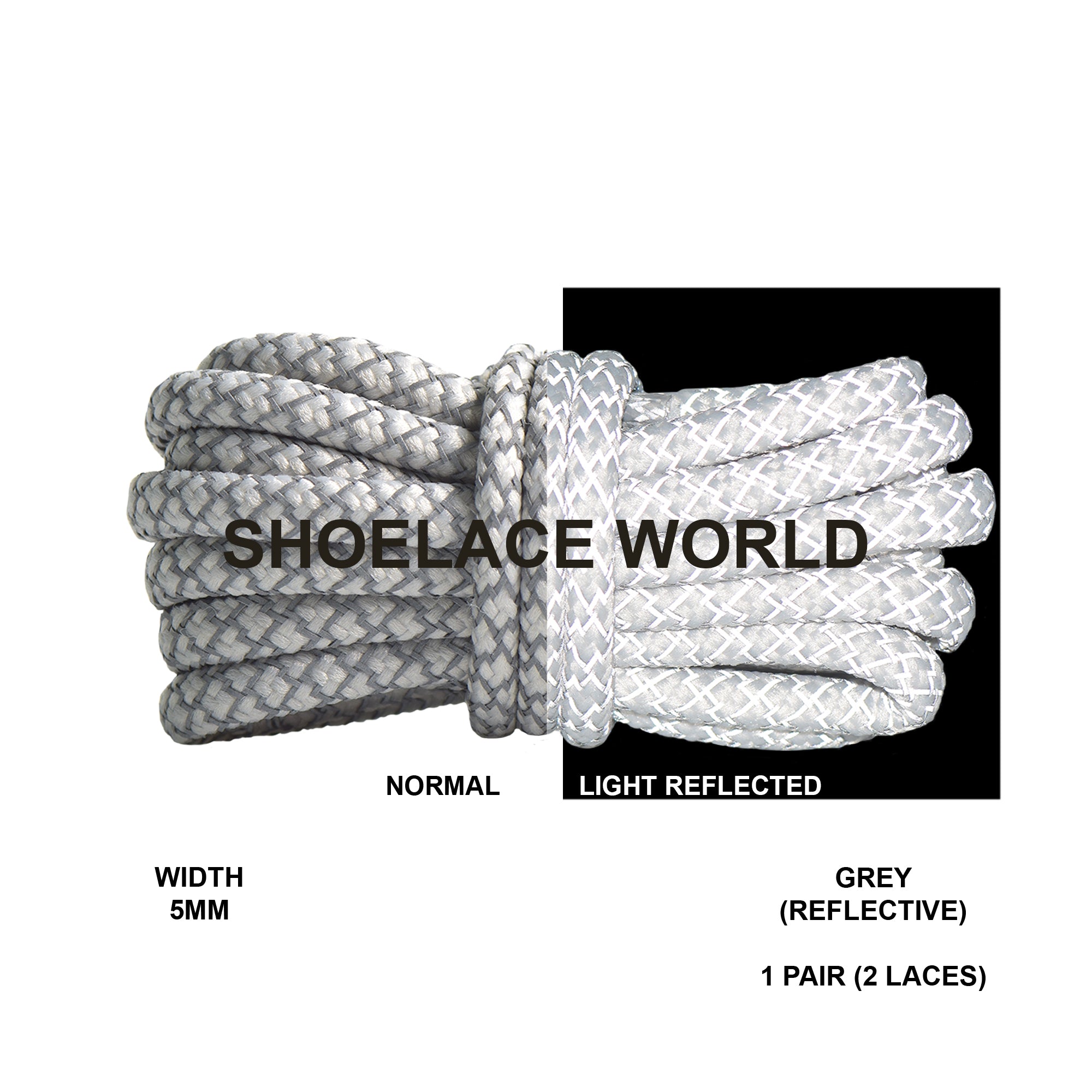 Reflective Rope Shoelaces
