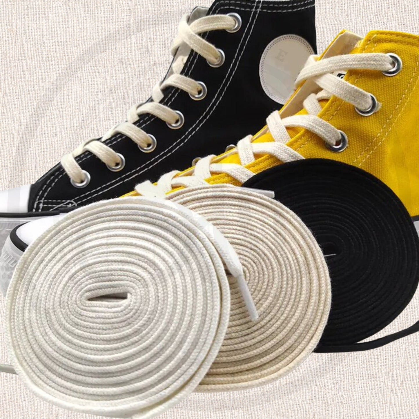 2025 Brand New Cotton Flat Shoelaces Soft Replacement Casual Laces Fast Shipping From The USA Next Day