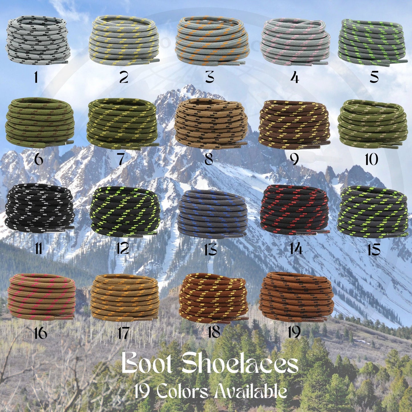 Rope Boot New Hiking 2025 Shoelaces 3/16 Inch Durable Replacement Rugged Round Stylish Awesome Laces Ships Out From The USA Next Day