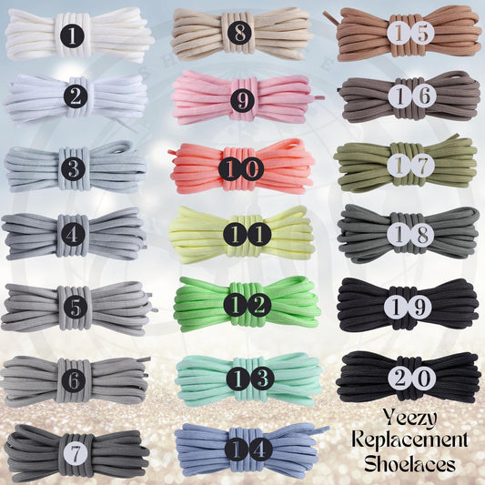 Colorful Boost Rope Shoelaces 3/16 Inch 350 Zebra Beluga Replacement Round Laces Ships Out From The USA Next Day