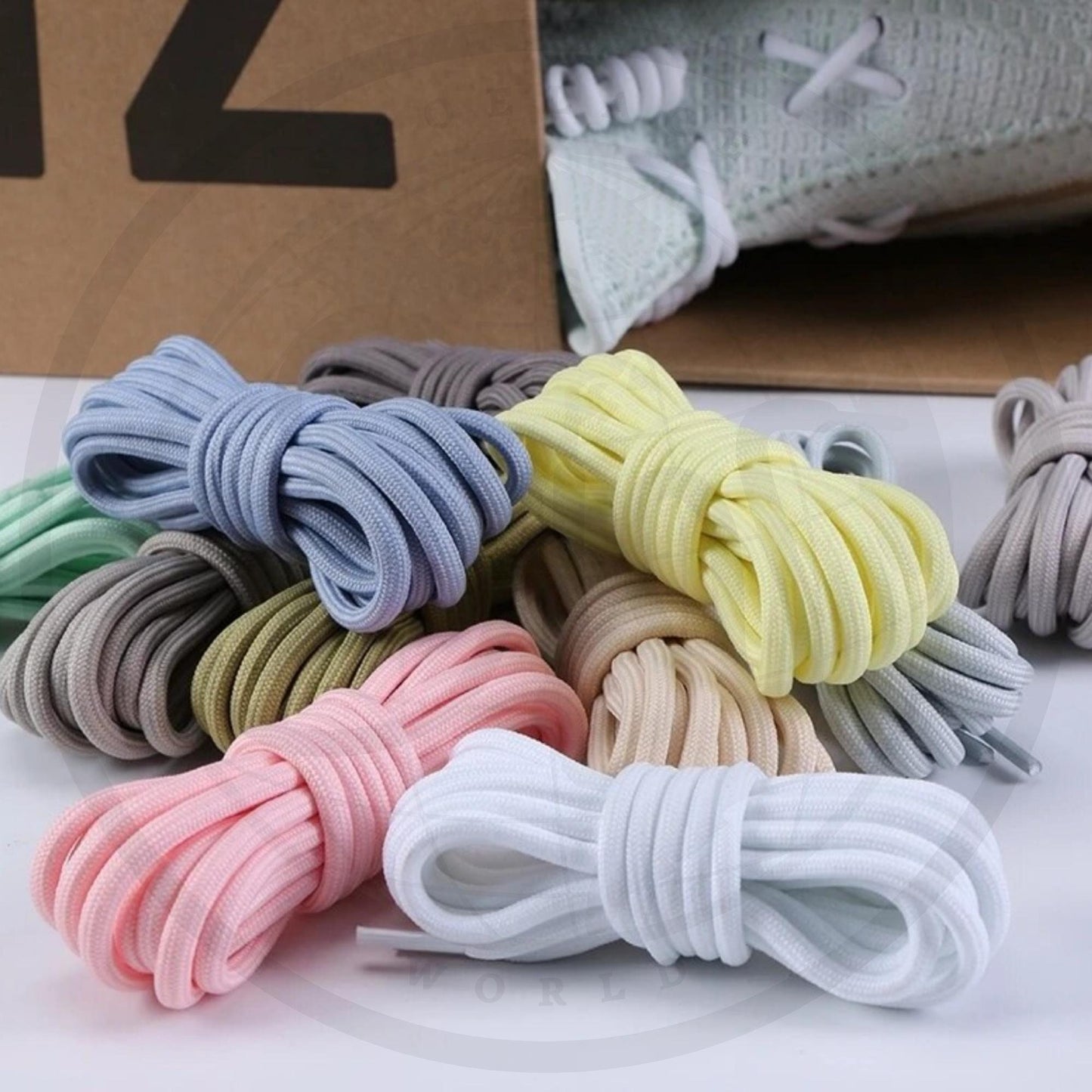Colorful Boost Rope Shoelaces 3/16 Inch 350 Zebra Beluga Replacement Round Laces Ships Out From The USA Next Day