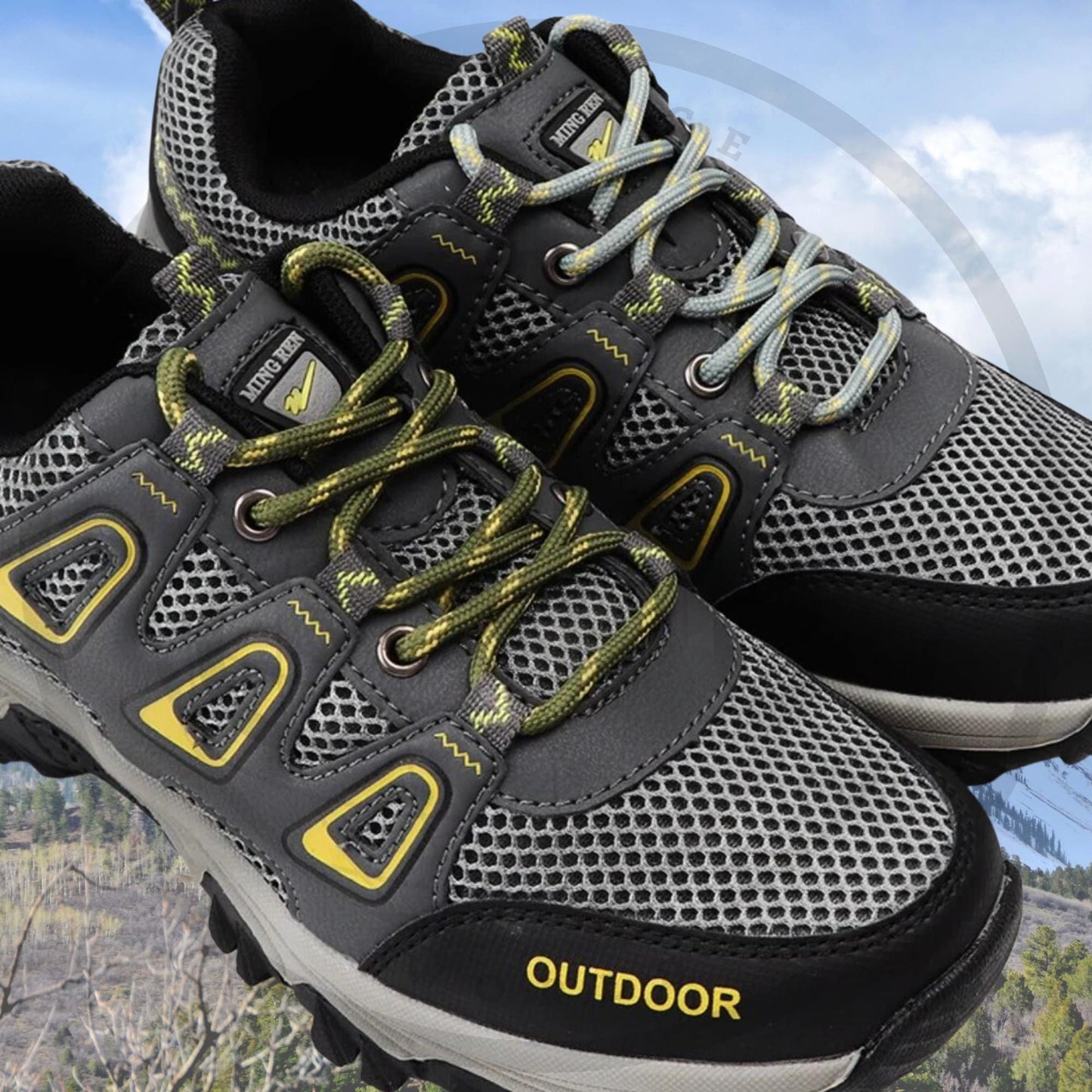 Stone Grey / Black Rope Round Shoelaces 3/16 Inch 5-5.25mm For Boot Hiking Jogging Trekking Durable Laces Ships Out From The USA Next Day