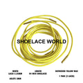Distressed Yellow Wax Rope Shoelaces