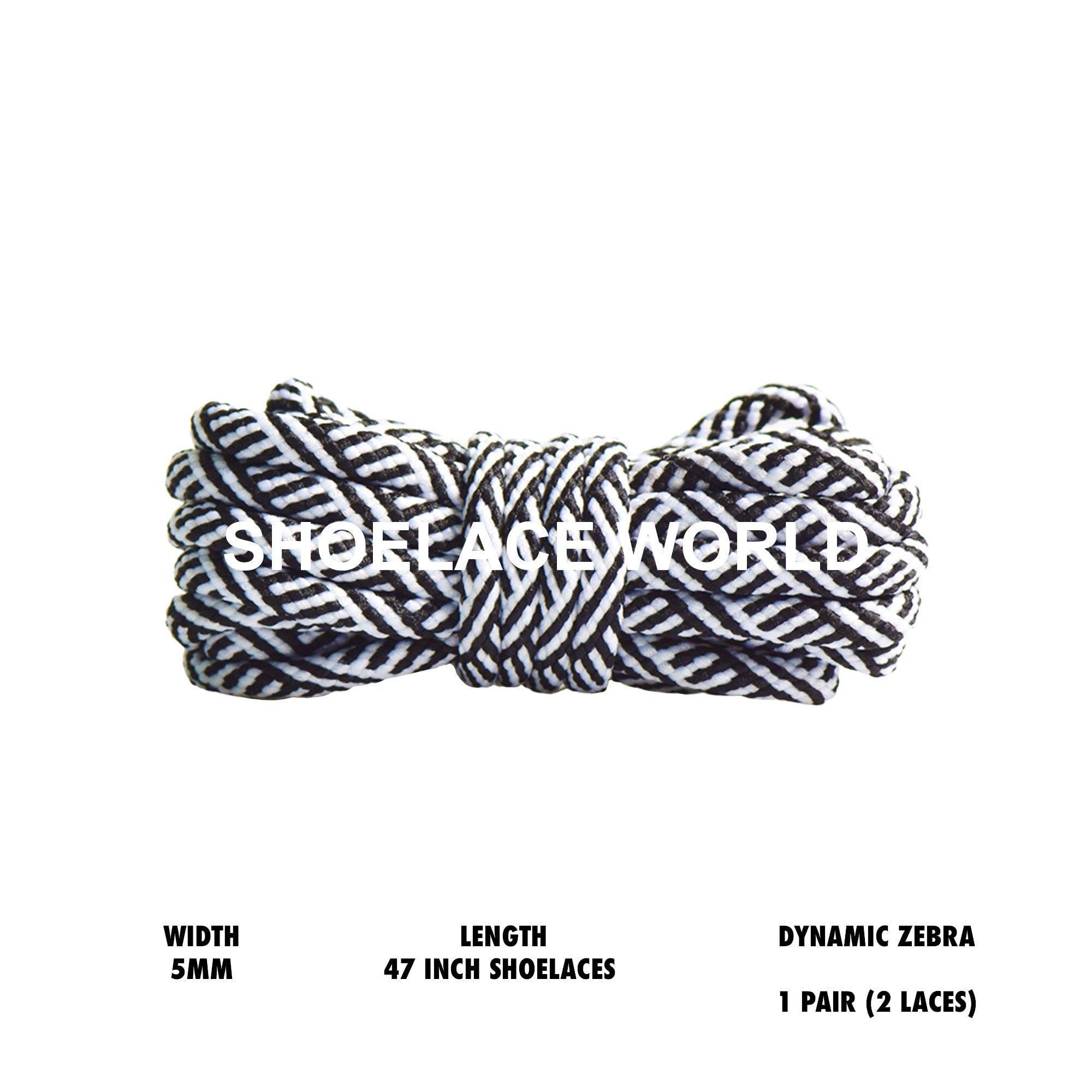 Dynamic Zebra Rope Shoelaces