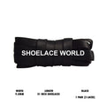 Black Grosgrain Faille Shoelaces