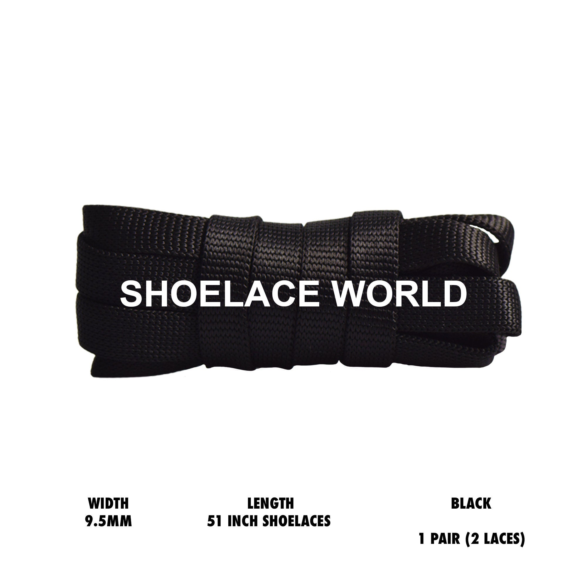 Black Grosgrain Faille Shoelaces