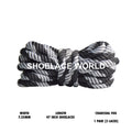 Charcoal Fog 47 Inches Rope Soft Shoelaces 7.25mm Laces