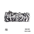 Zebra Print Flat Shoelaces