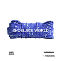 Blue Bandana Print Flat Shoelaces