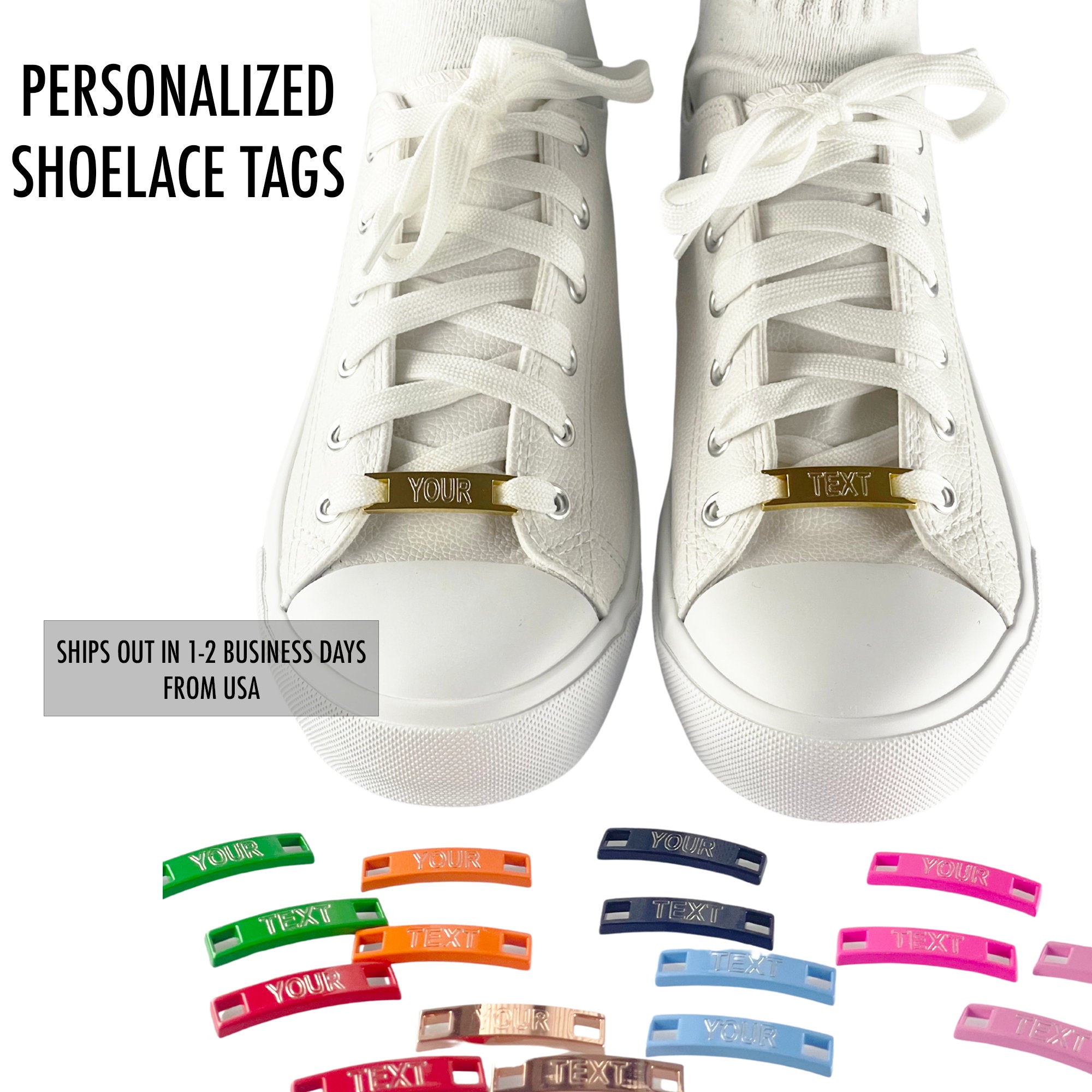 Personalized Metal Shoelace Tags Metal Premium Dubraes