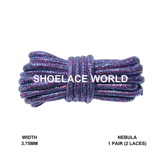 Nebula Rope Shoelaces 3.75mm Colorful Pattern Laces Ships Out From The USA Next Day